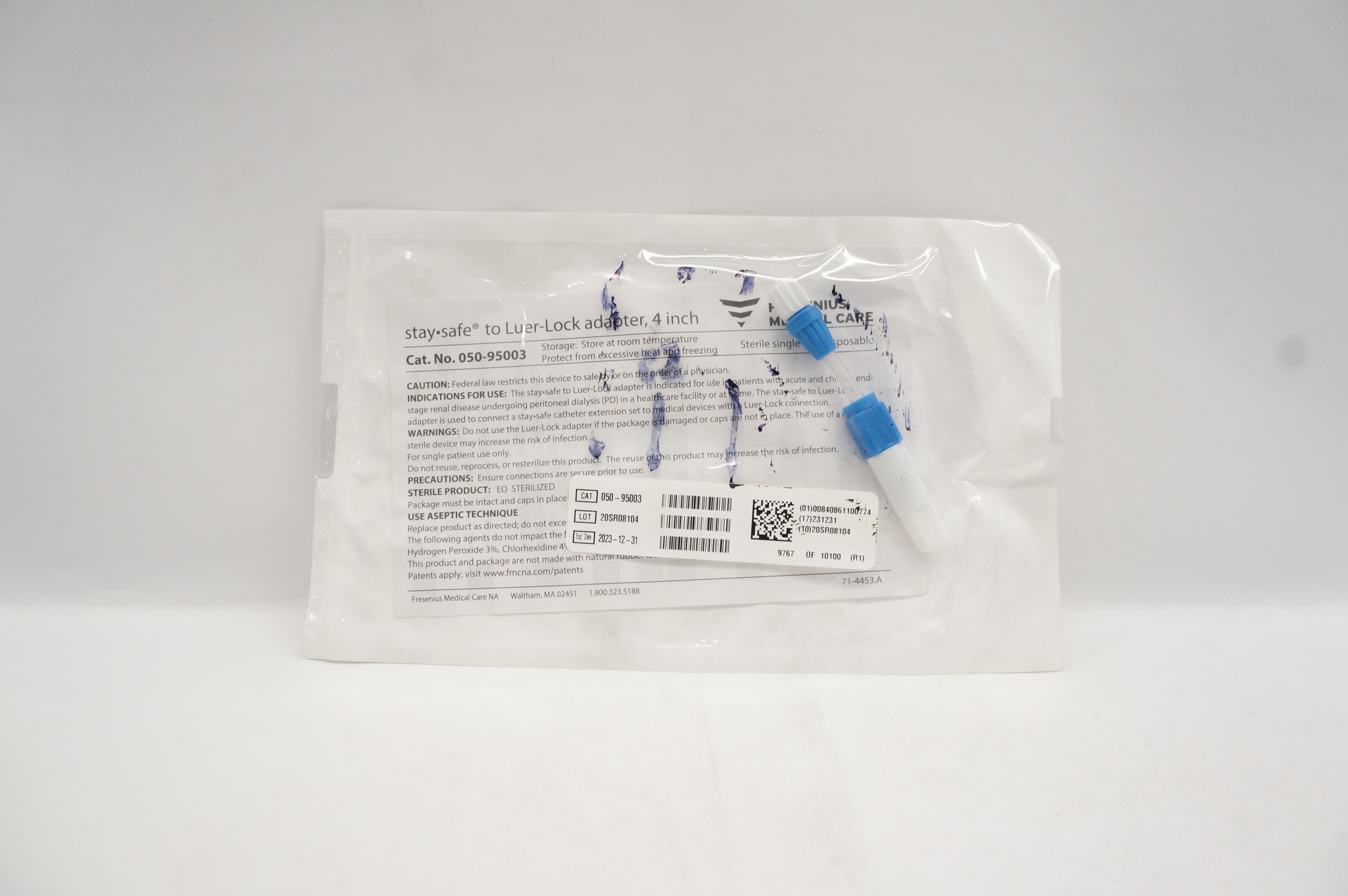 Fresenius Medical Care 050-95003 Luer-Lock Adaptor 4inch (x)
