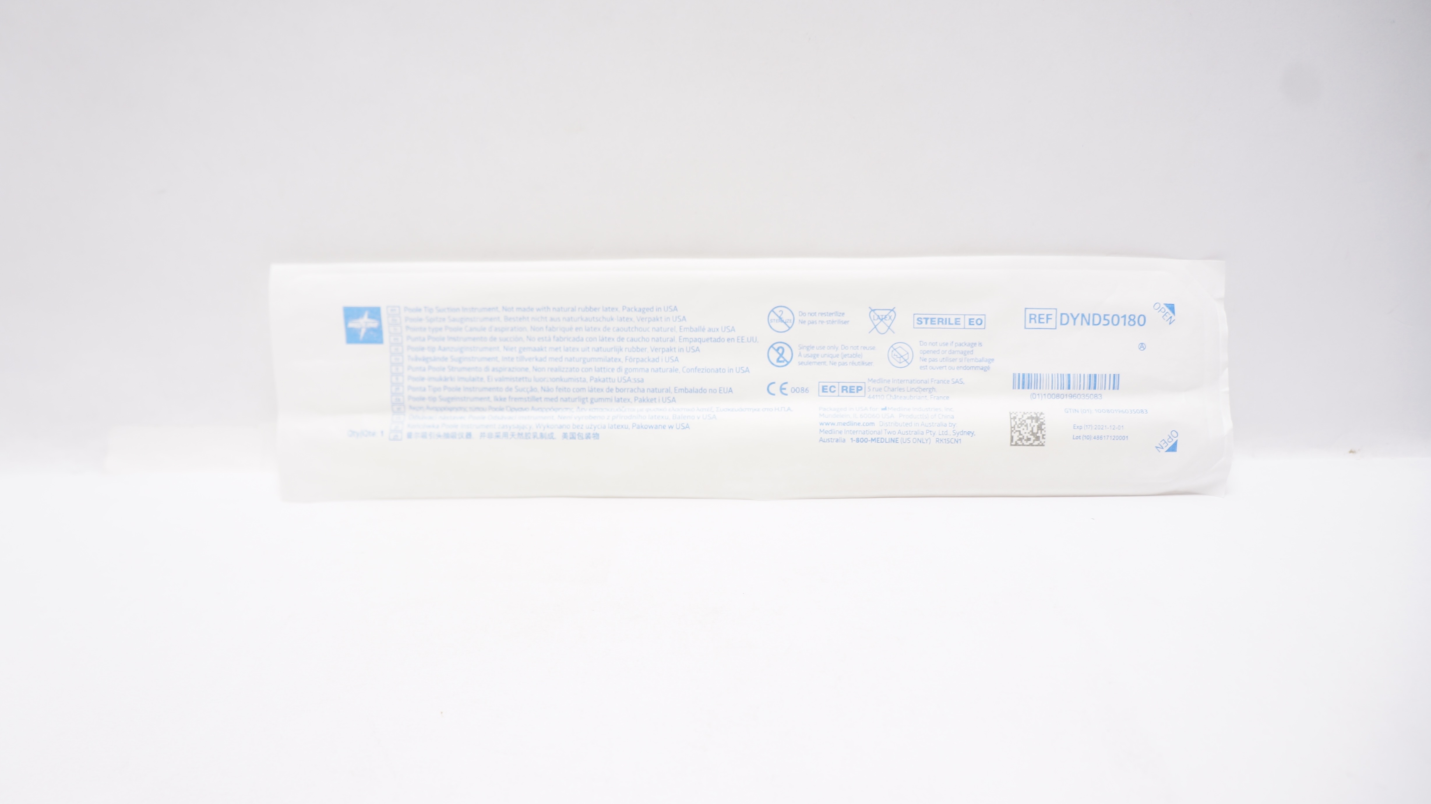 Medline DYND50180 Poole Tip Suction Instrument (x)