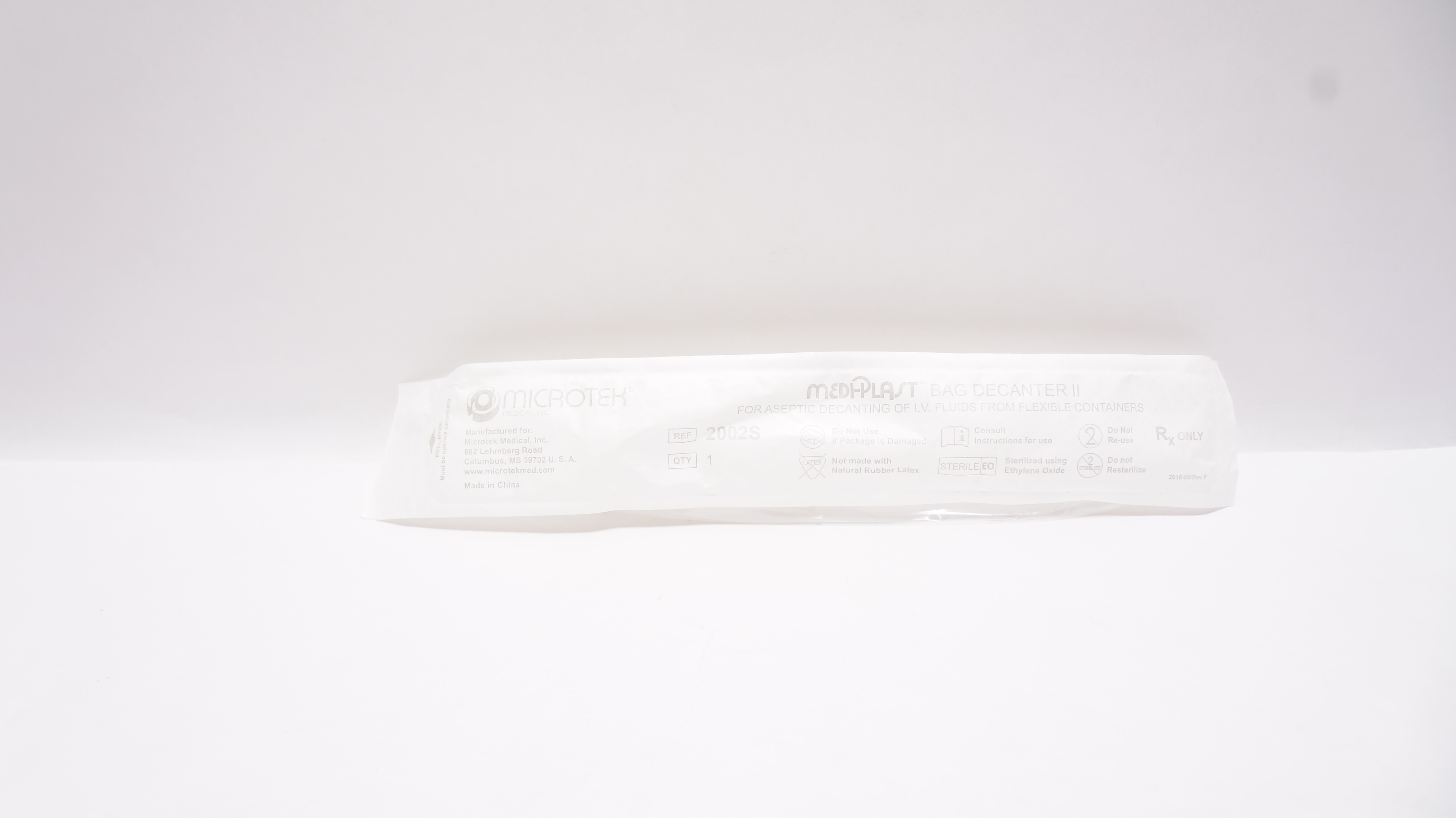Microtek Medical 2002S Medi-Plast Bag Decanter II