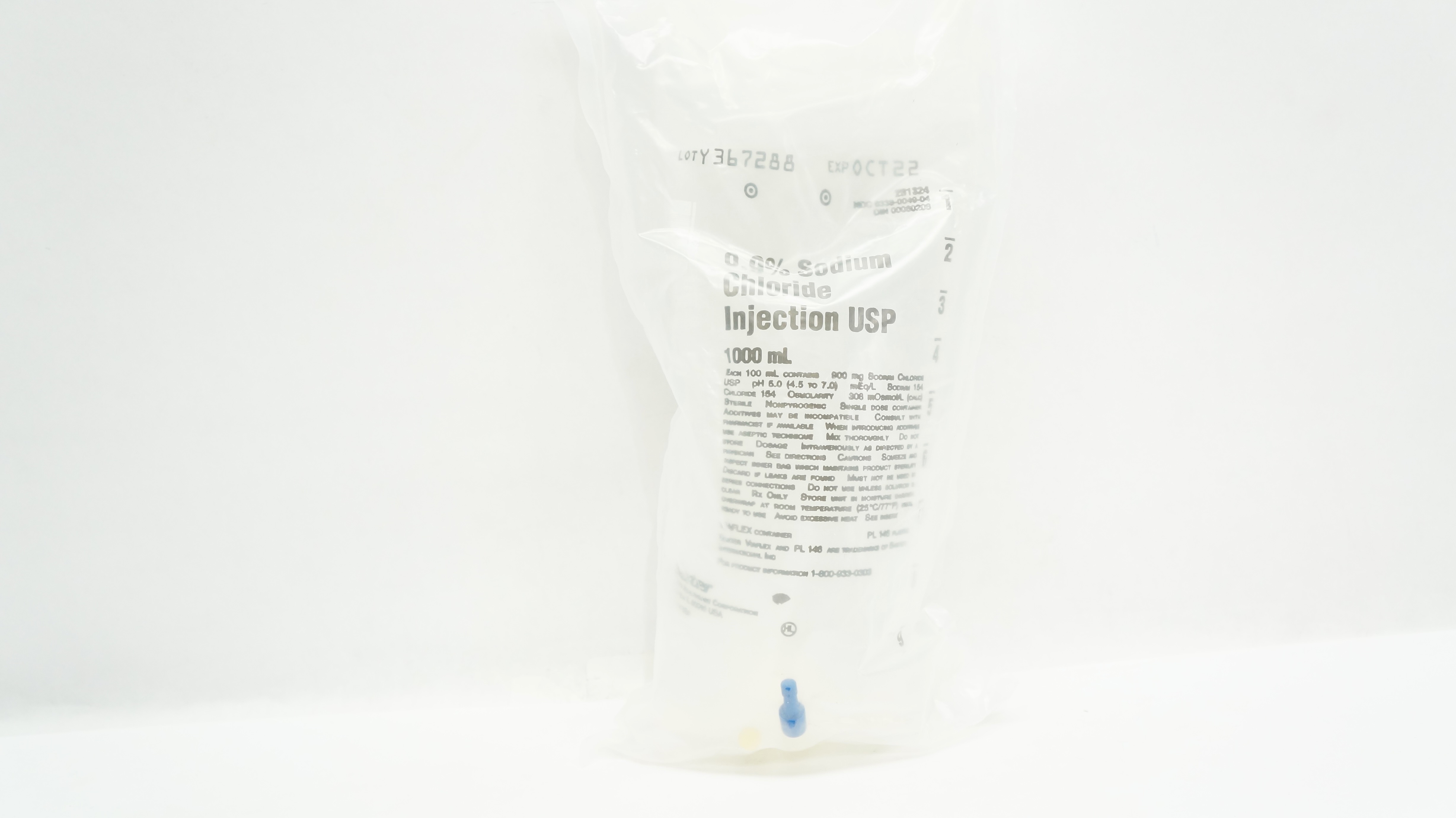 Baxter 2B1324 0.9% Sodium Chloride Injection USP 1000mL