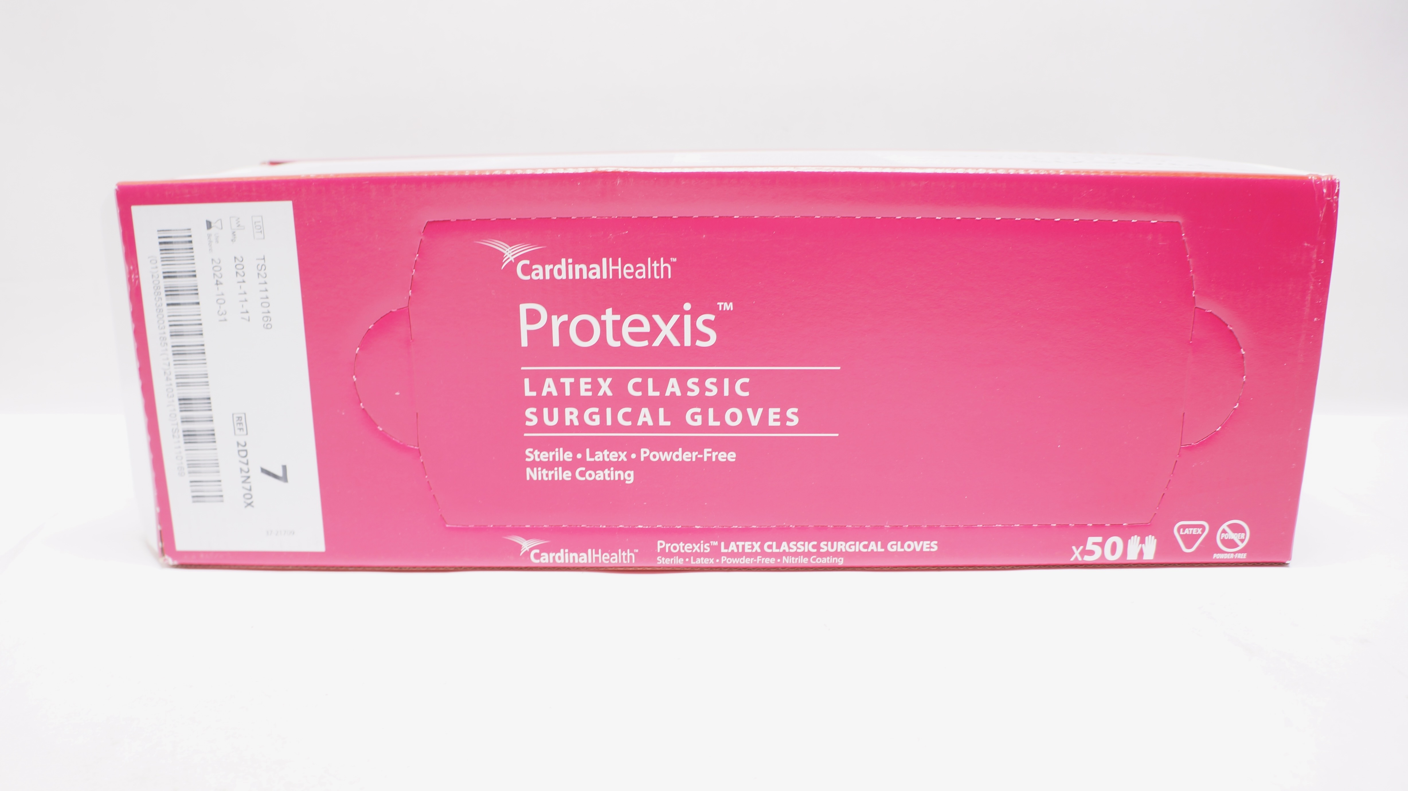 Cardinal Health 2D72N70X PROTEXIS Latex Classic Surgical Gloves Size 7-Box of 50