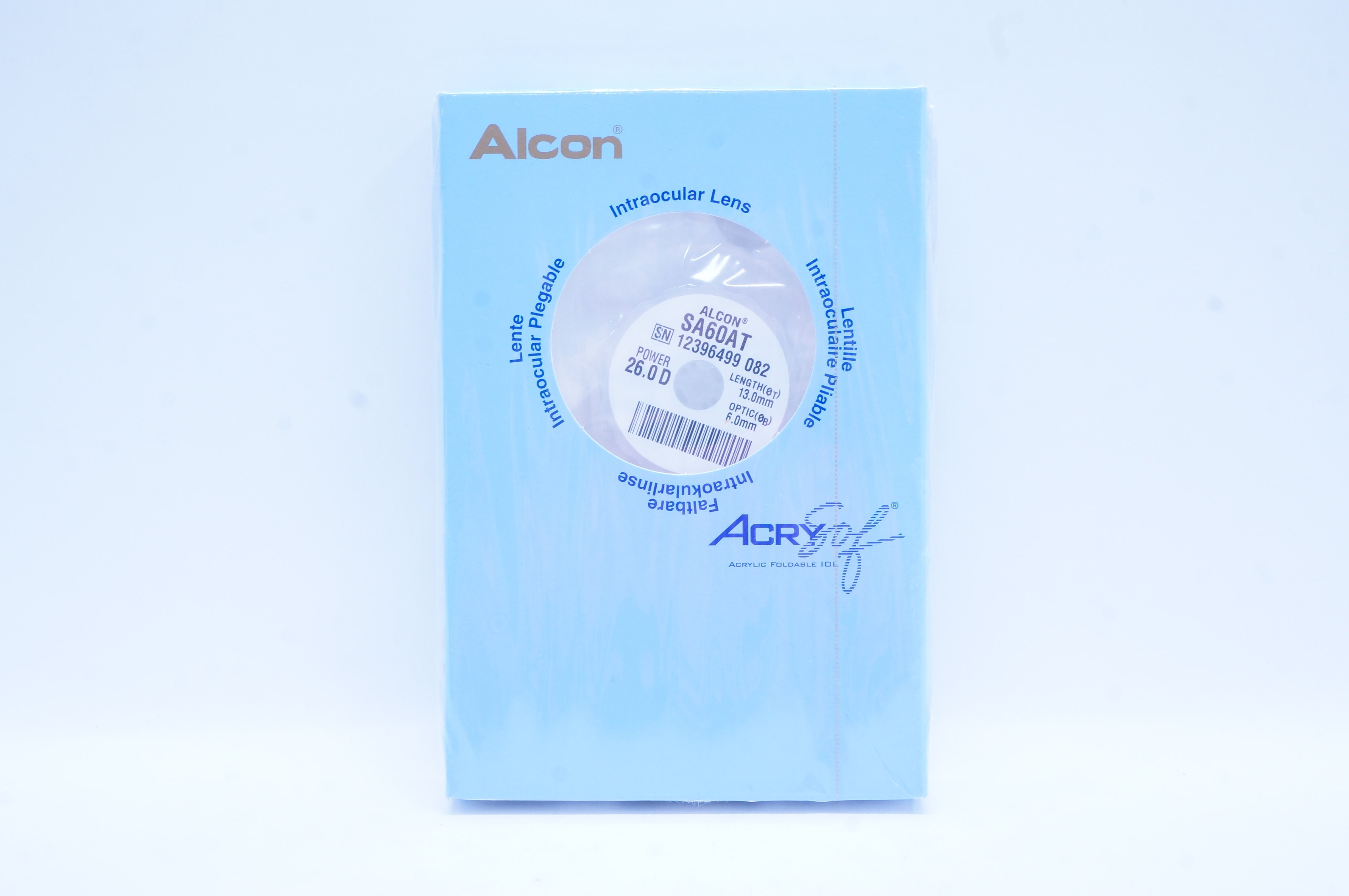 Alcon SA60AT AcrySof Intraocular Lens 26.0 D, Length 13.0mm, Optic 6