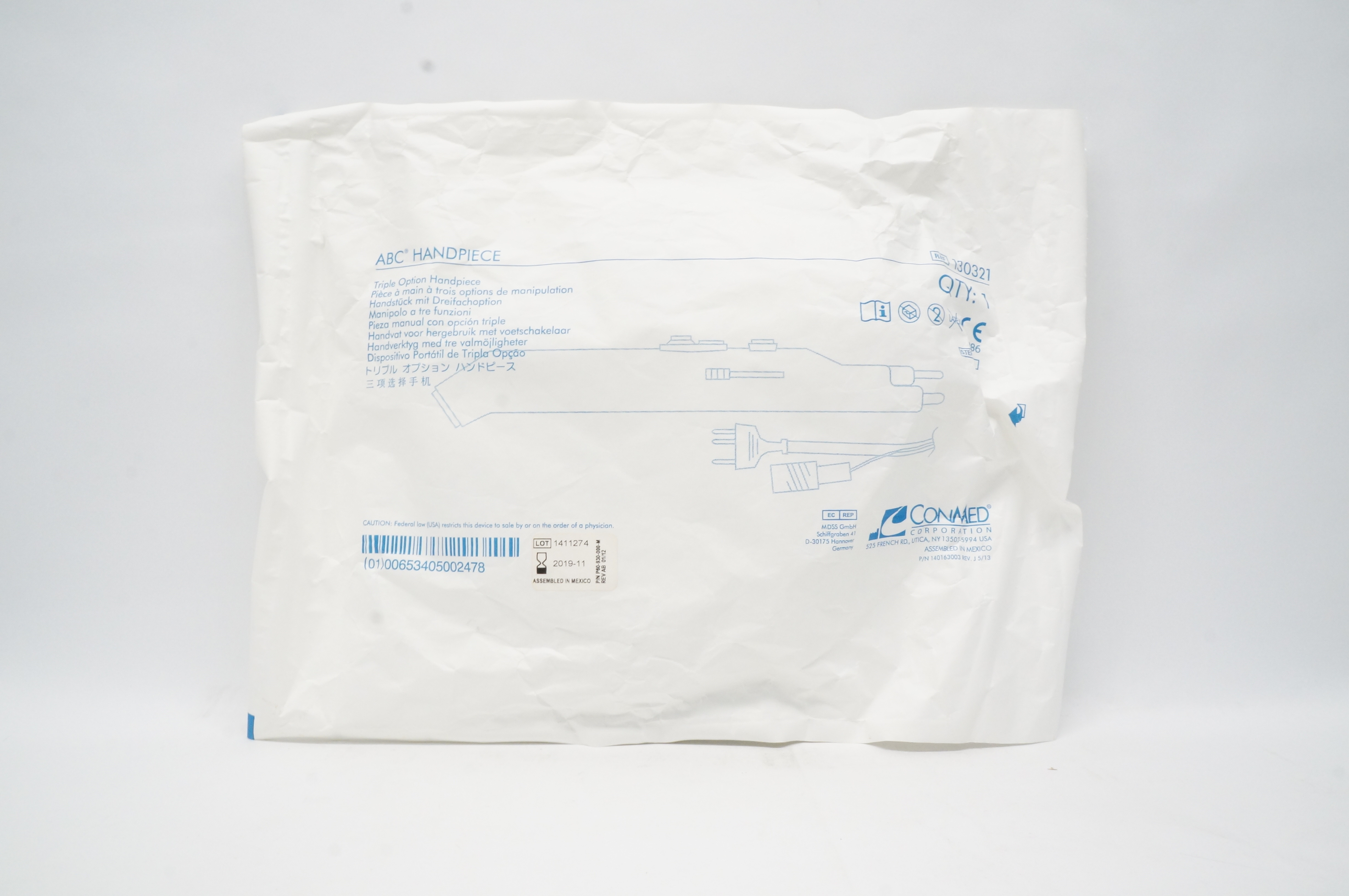 ConMed 130321 ABC Handpiece Triple Option (x)