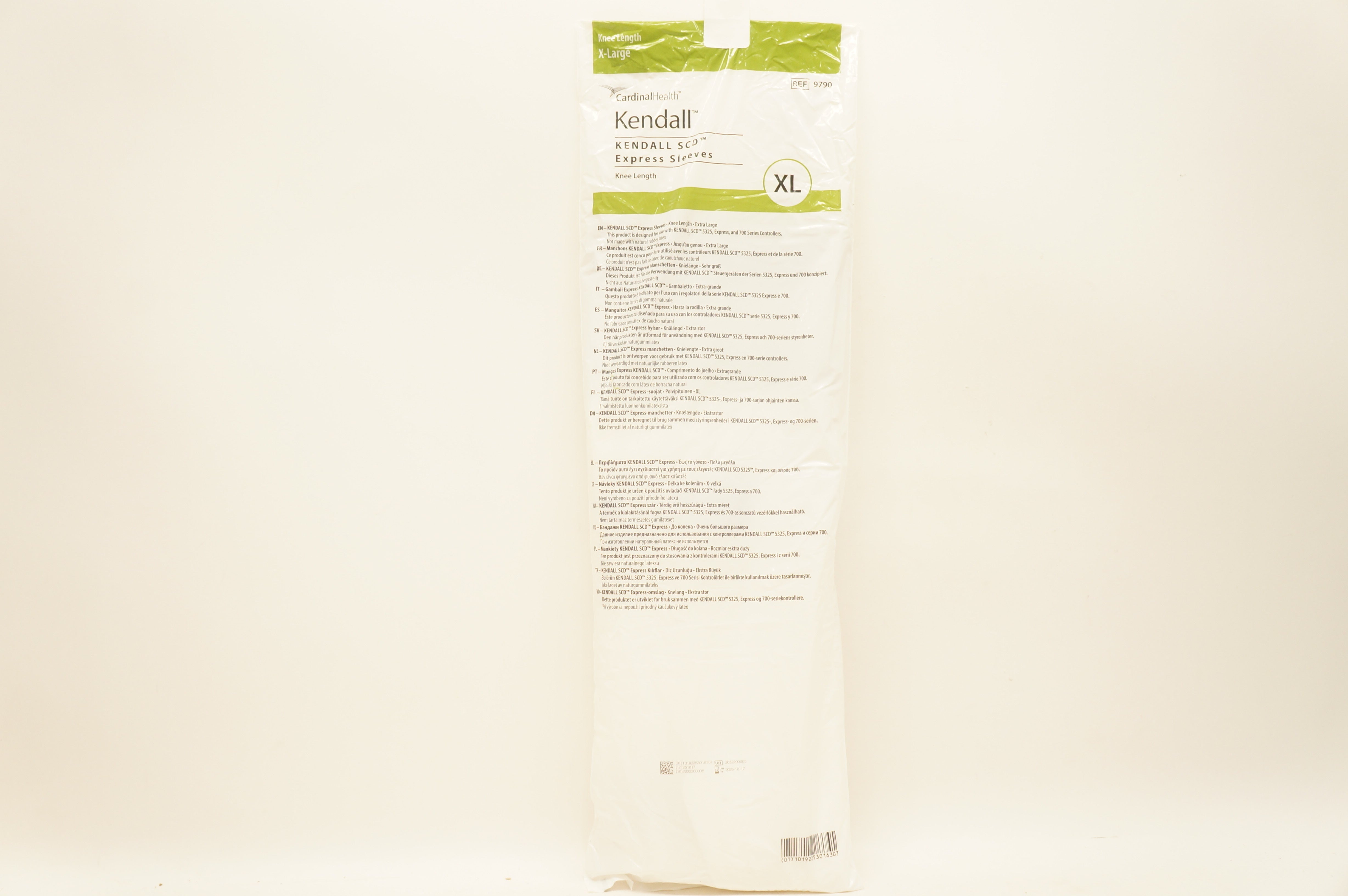 Cardinal Health 9790 Kendall SCD Express Sleeves Knee Length XL