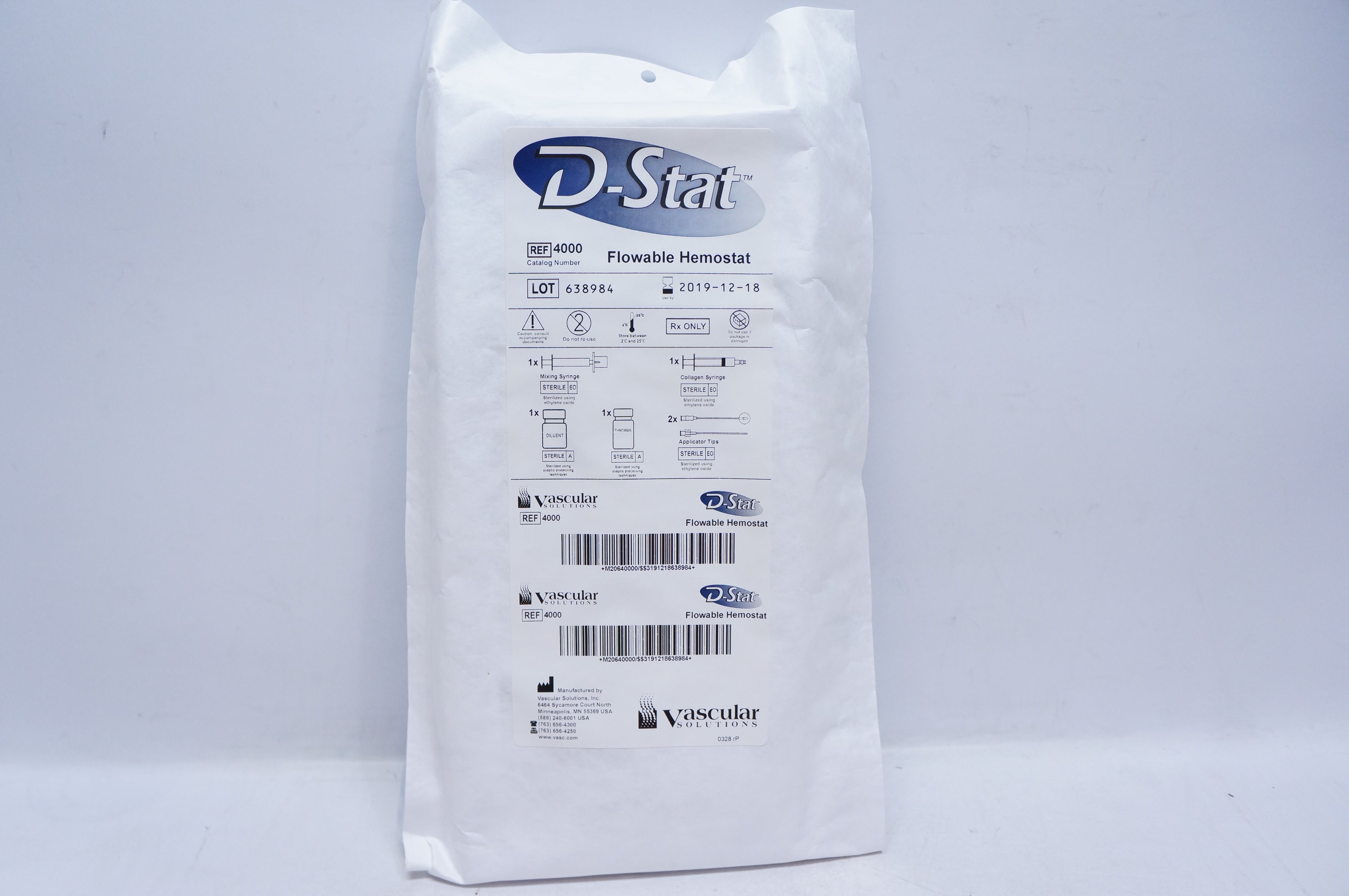 Vascualr 4000 D-Stat Flowable Hemostat (x)