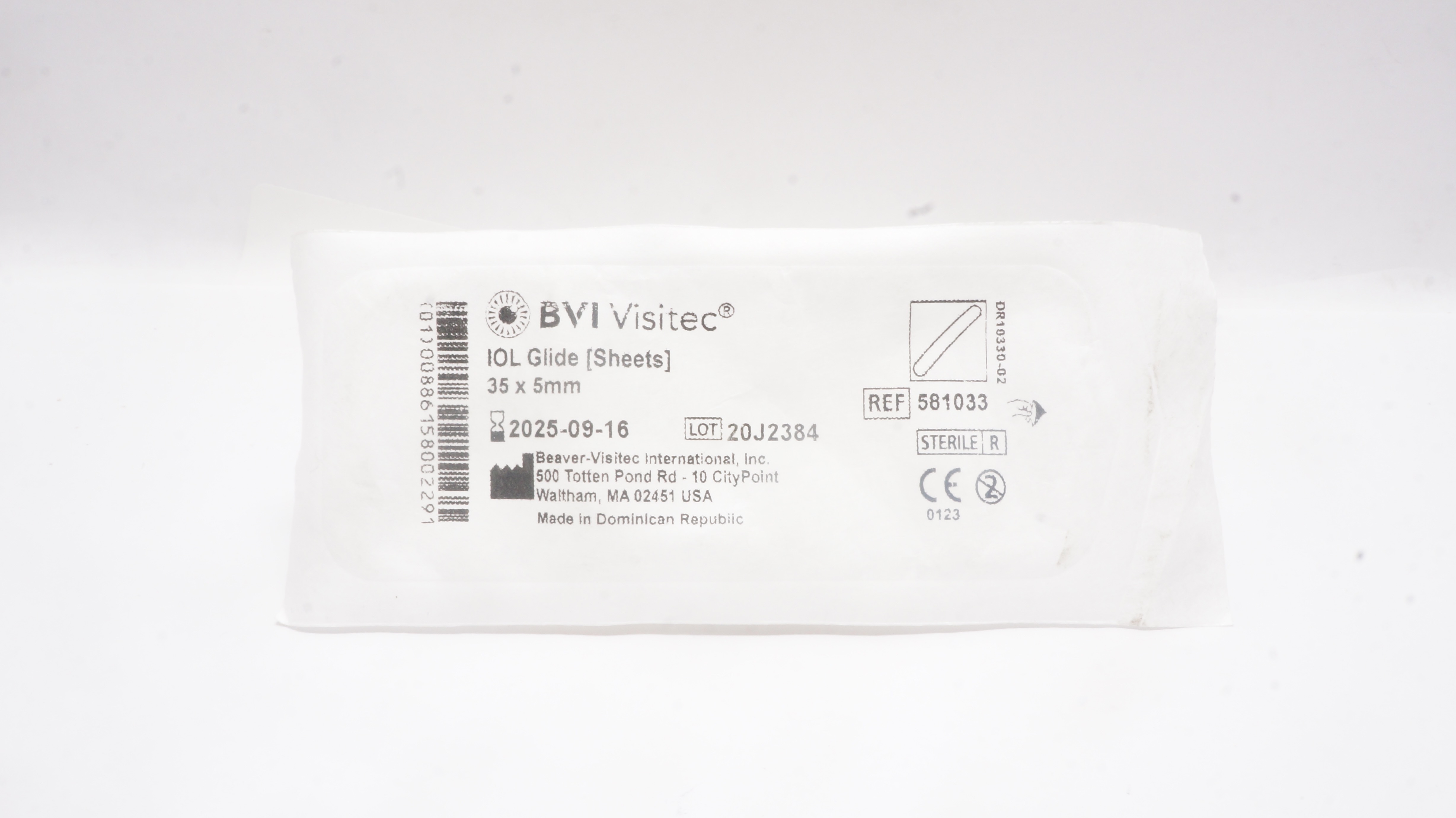 BVI 581033 Visitec IOL Glide Sheets 35 x 5mm