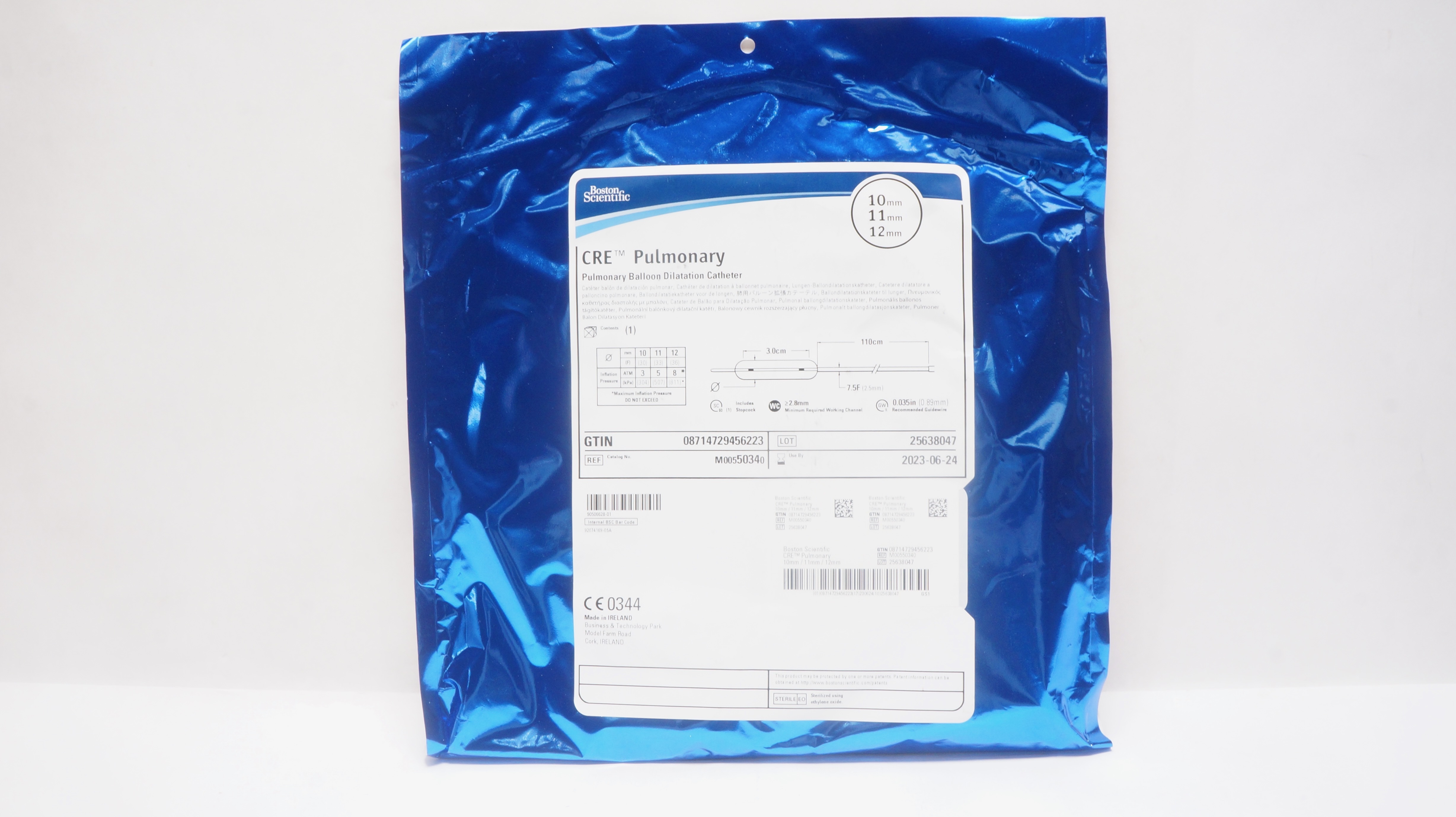 Boston Scientific 5034 CRE Pulmonary Balloon Catheter10mm/11mm/12mm (x)