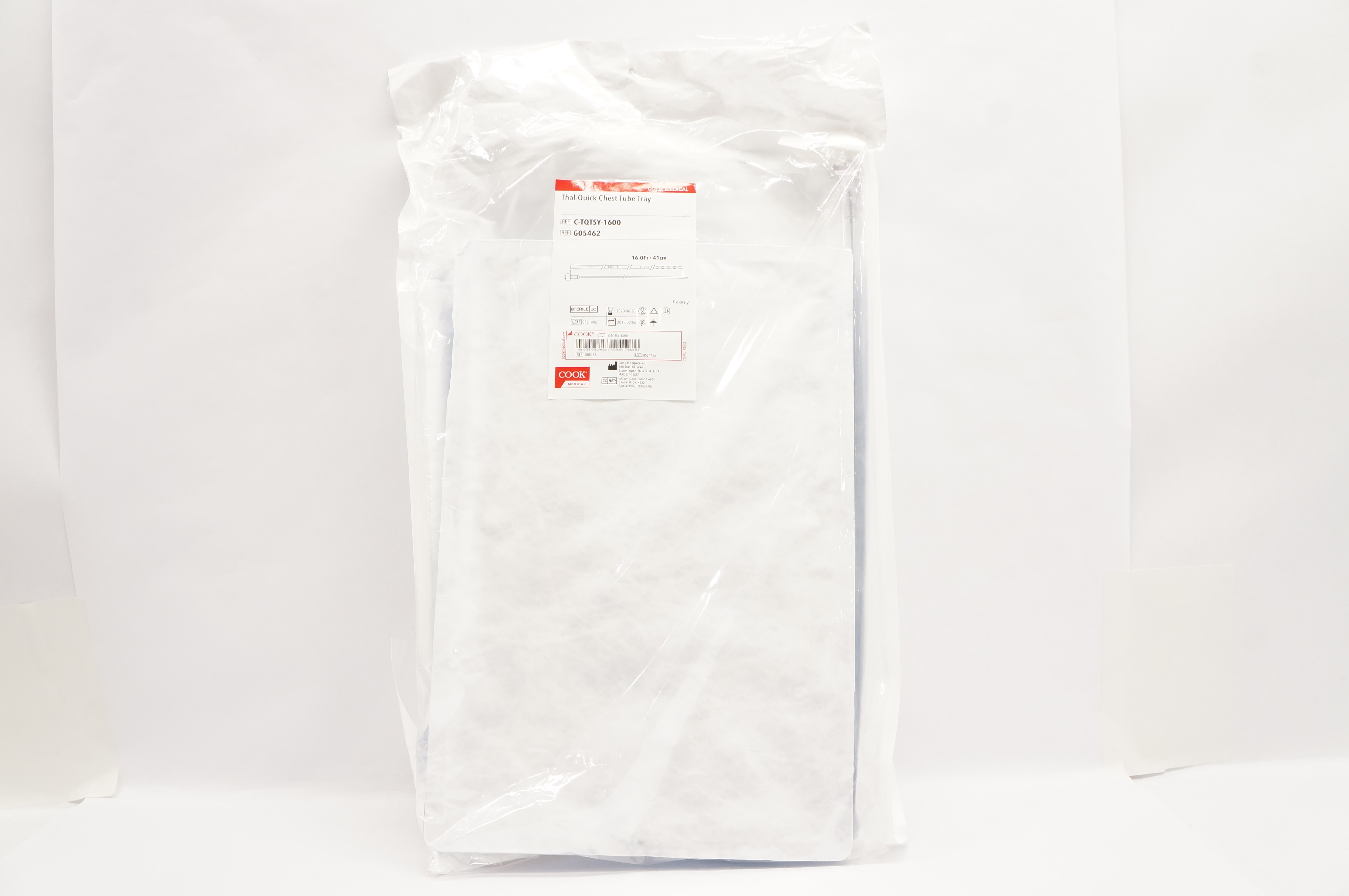 Cook Medical G05462 Thal-Quick Chest Tube Tray 16.0Fr x 41cm (x)