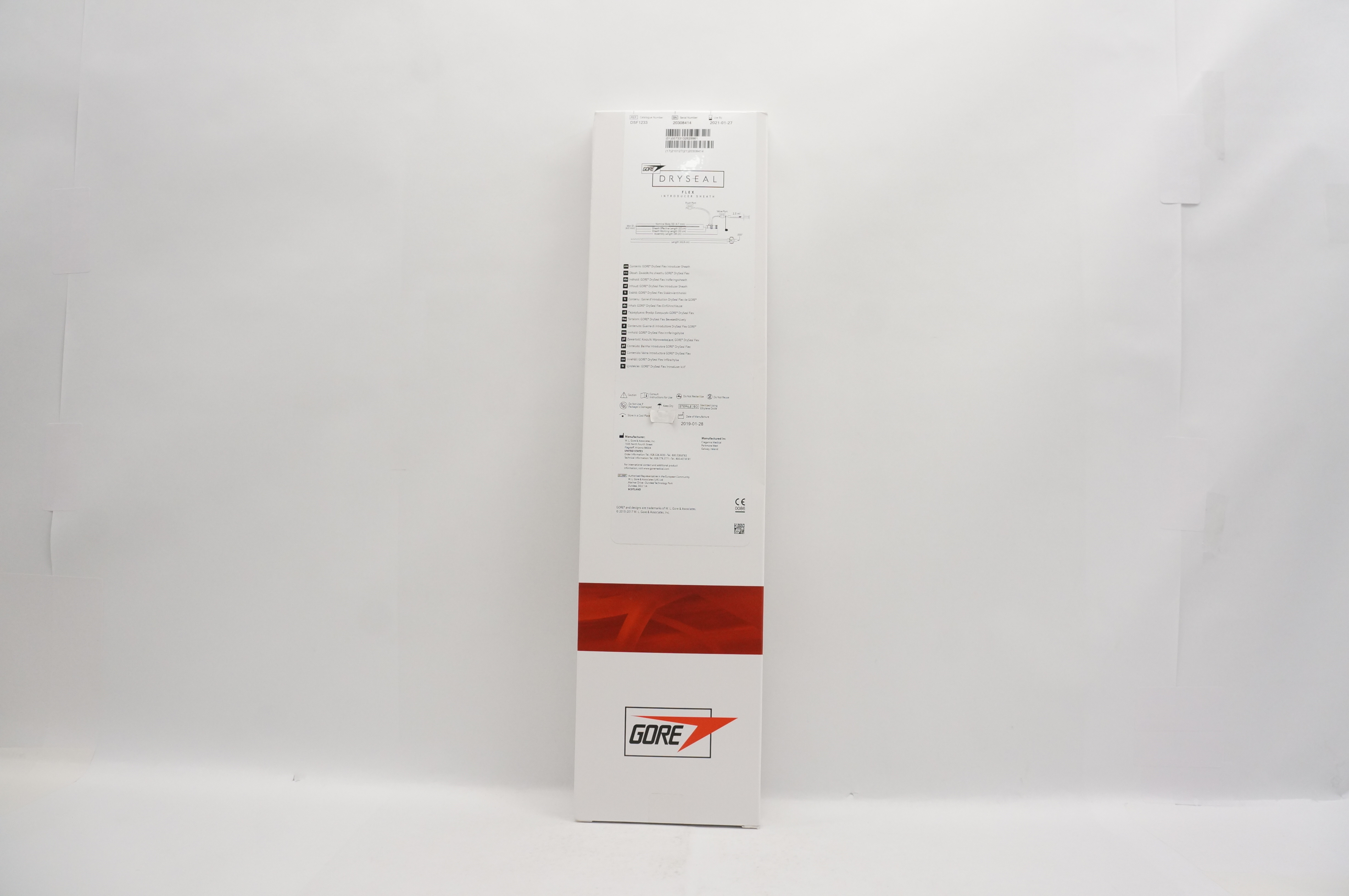 Gore DSF1233 DrySeal Flex Introducer Sheath 33cm x 12Fr (x)
