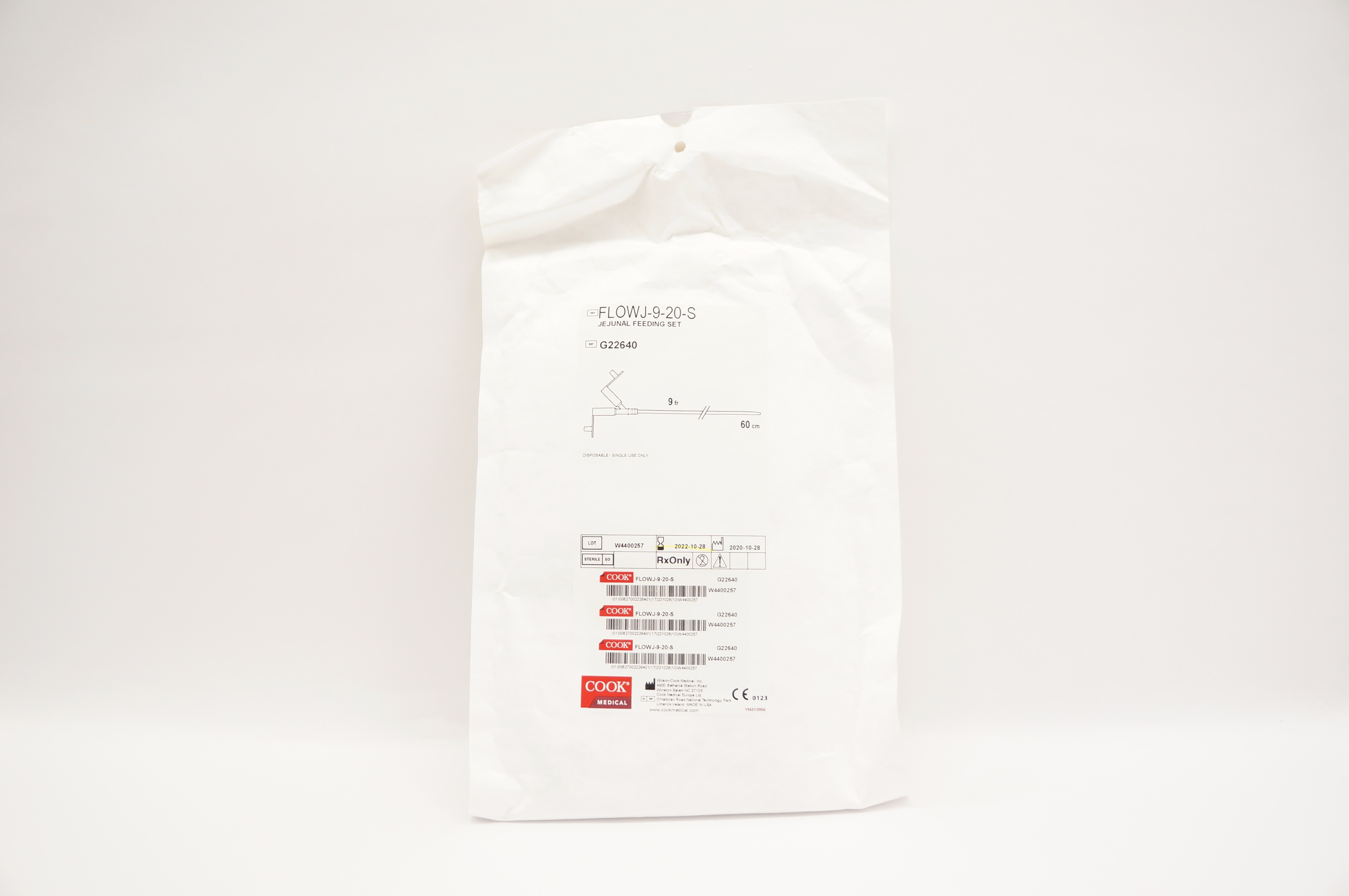 Cook Medical G22640 Jejunal Feeding Set 9Fr x 60cm (x)