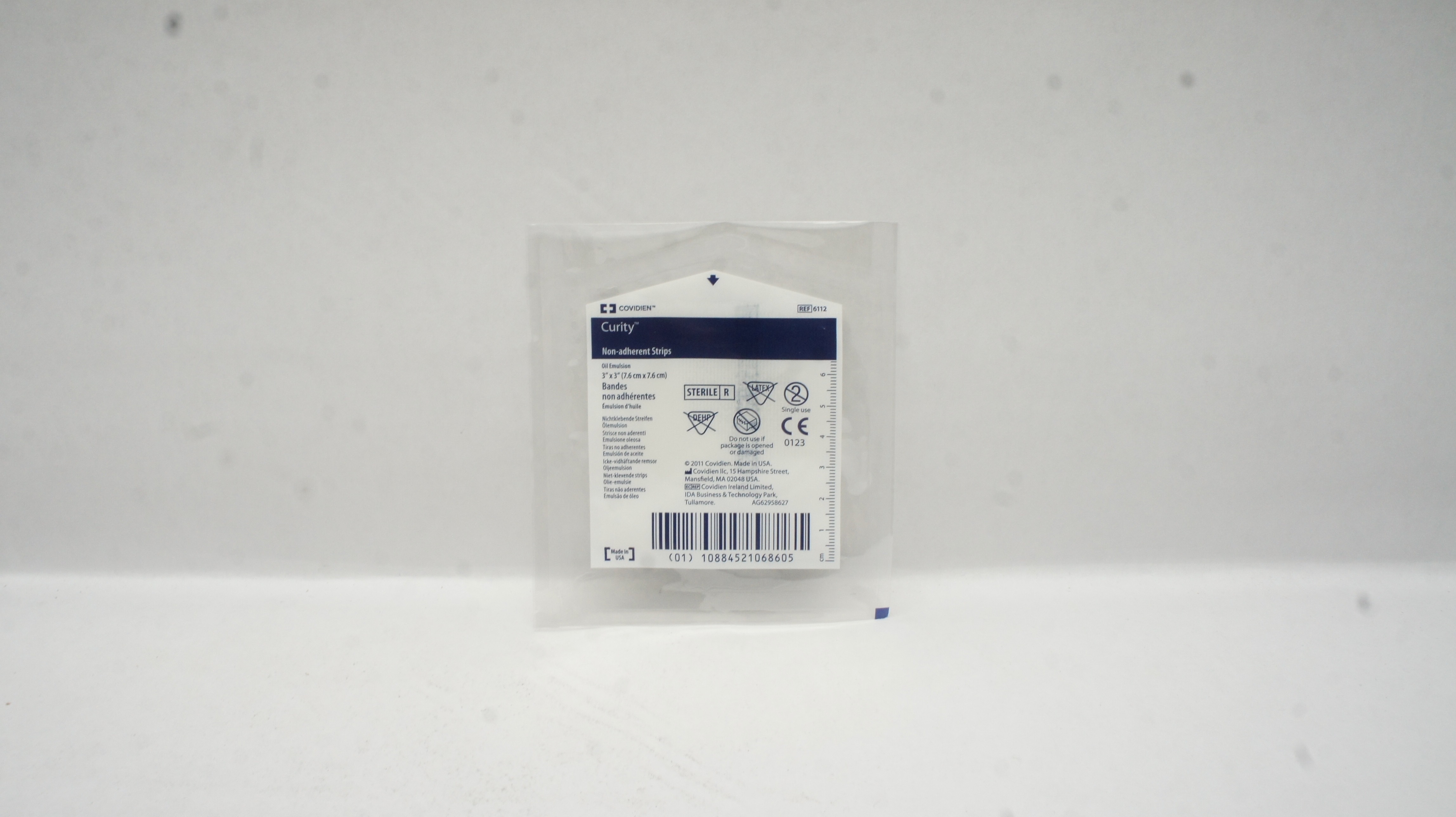 Covidien 6112 Curity Non-Adherent Strips Oil Emulsion 3 x 3 inch (x)
