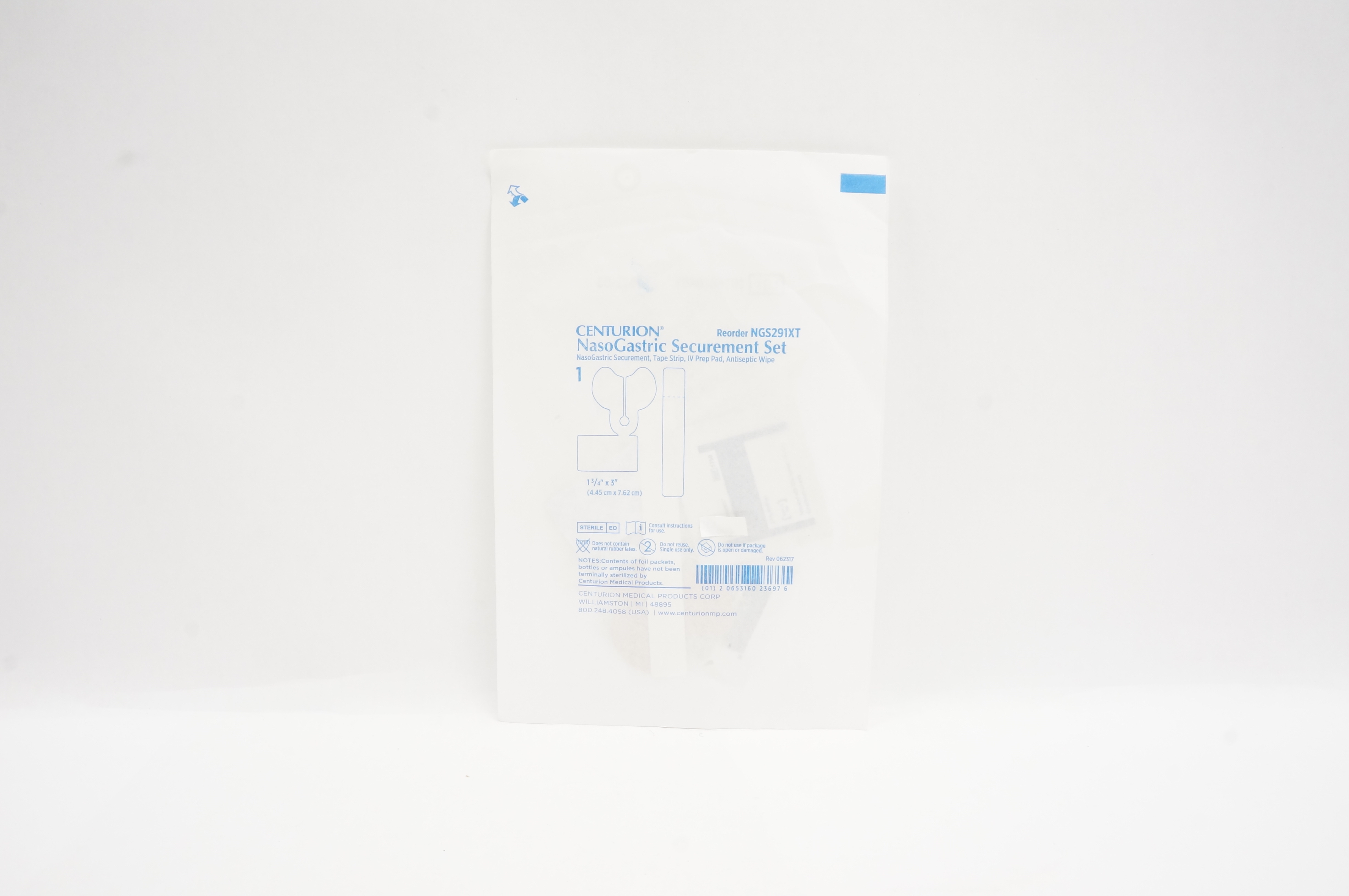 Centurion NGS291XT NasoGastric Securement 1-3/4inch x 3inch (x)
