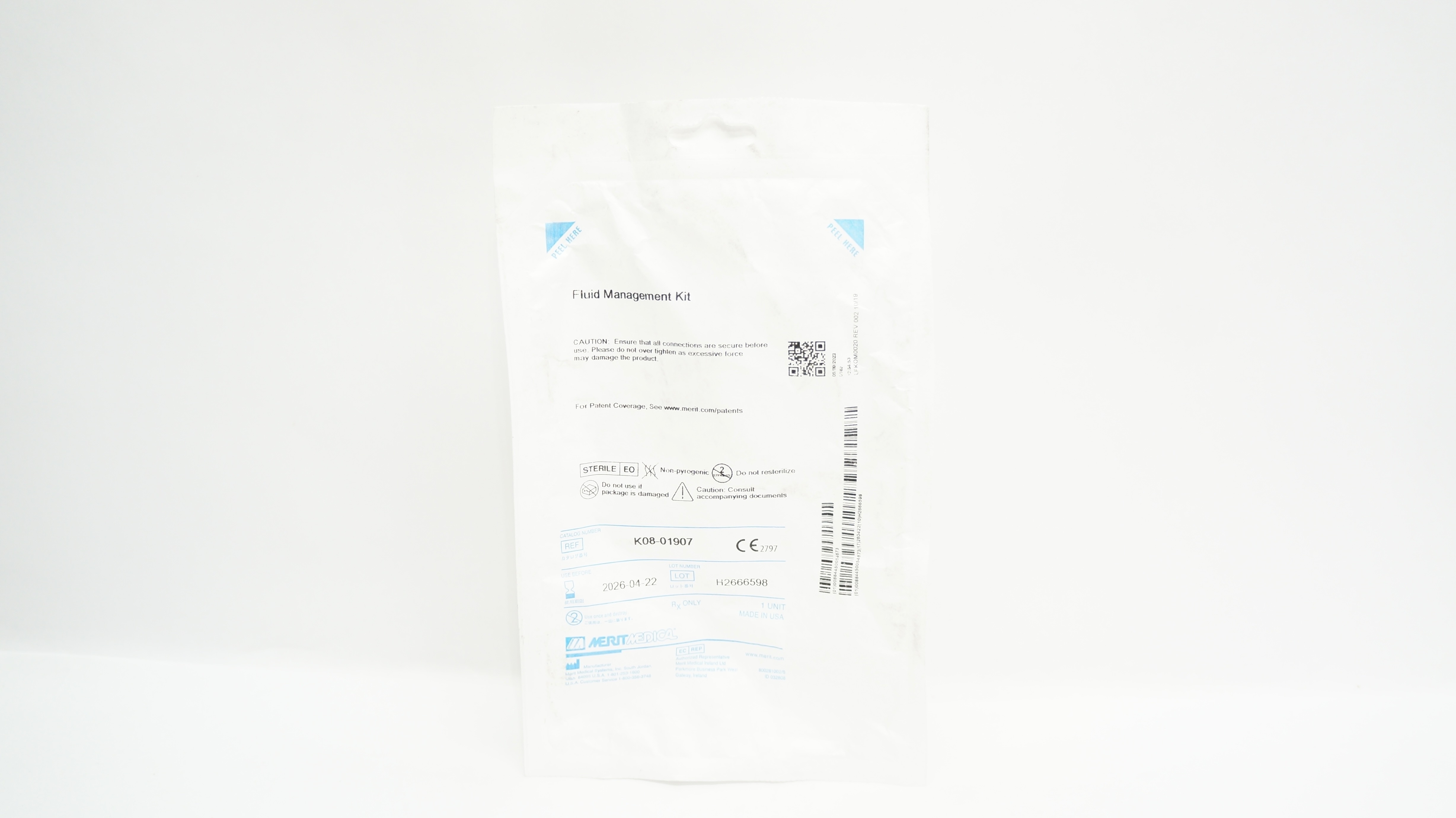 Merit Medical K08-01907 Fluid Management Kit
