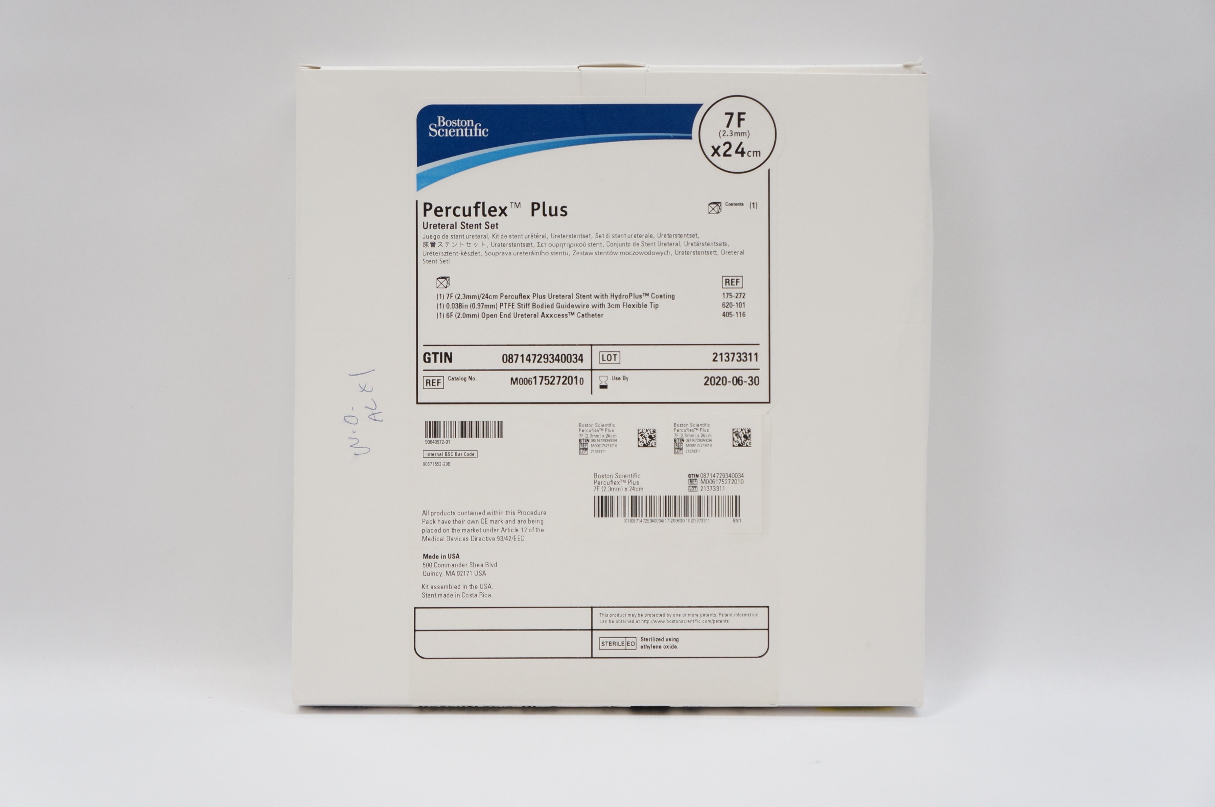 Boston Scientific 175272 Percuflex Plus Ureteral Stent Set 7F x 24cm (x)