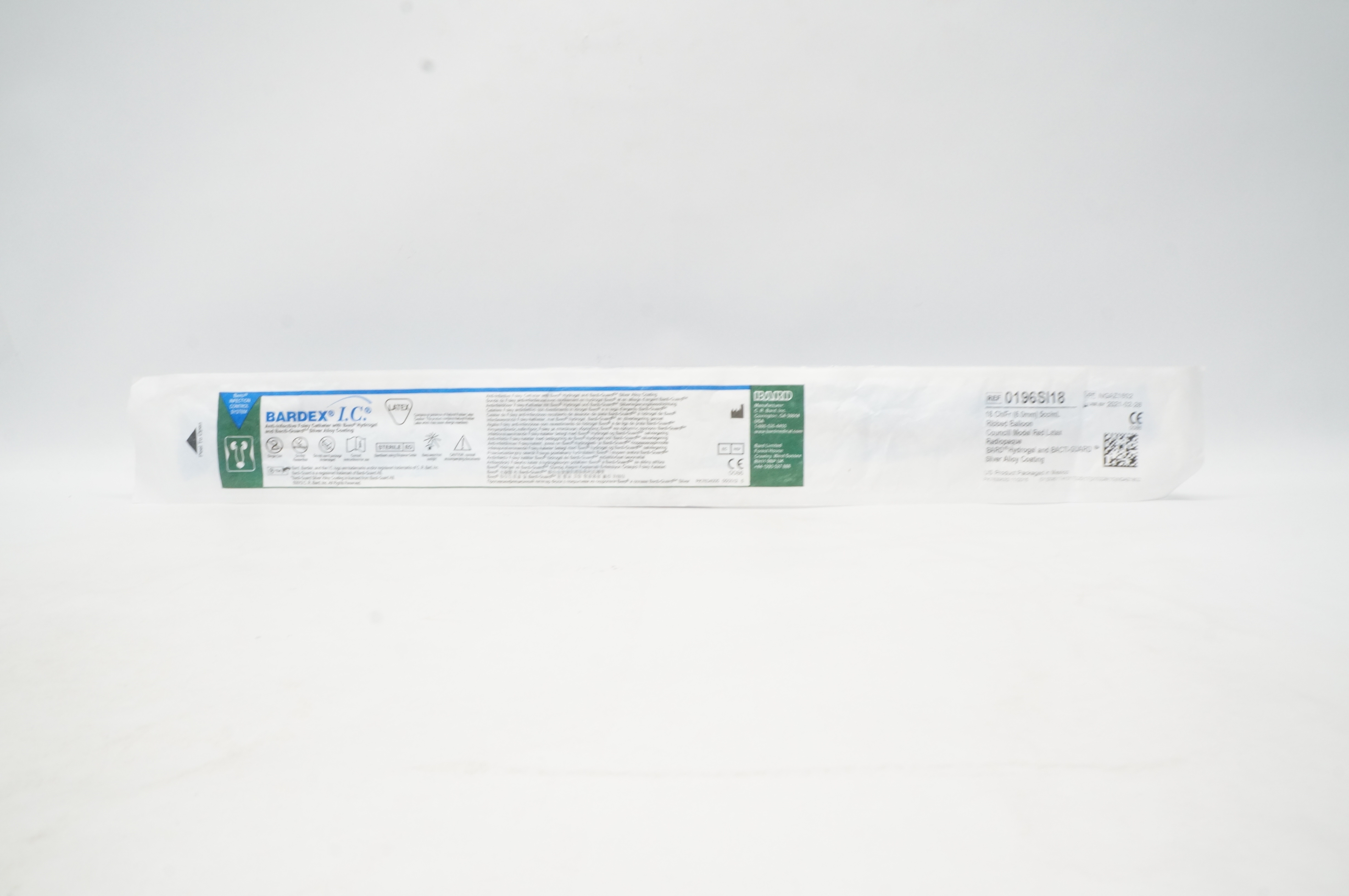Bard 0196SI18 Bardex I.C. Anti-Infective Foley Cath. 18Ch/Fr x 5cc/mL (x)