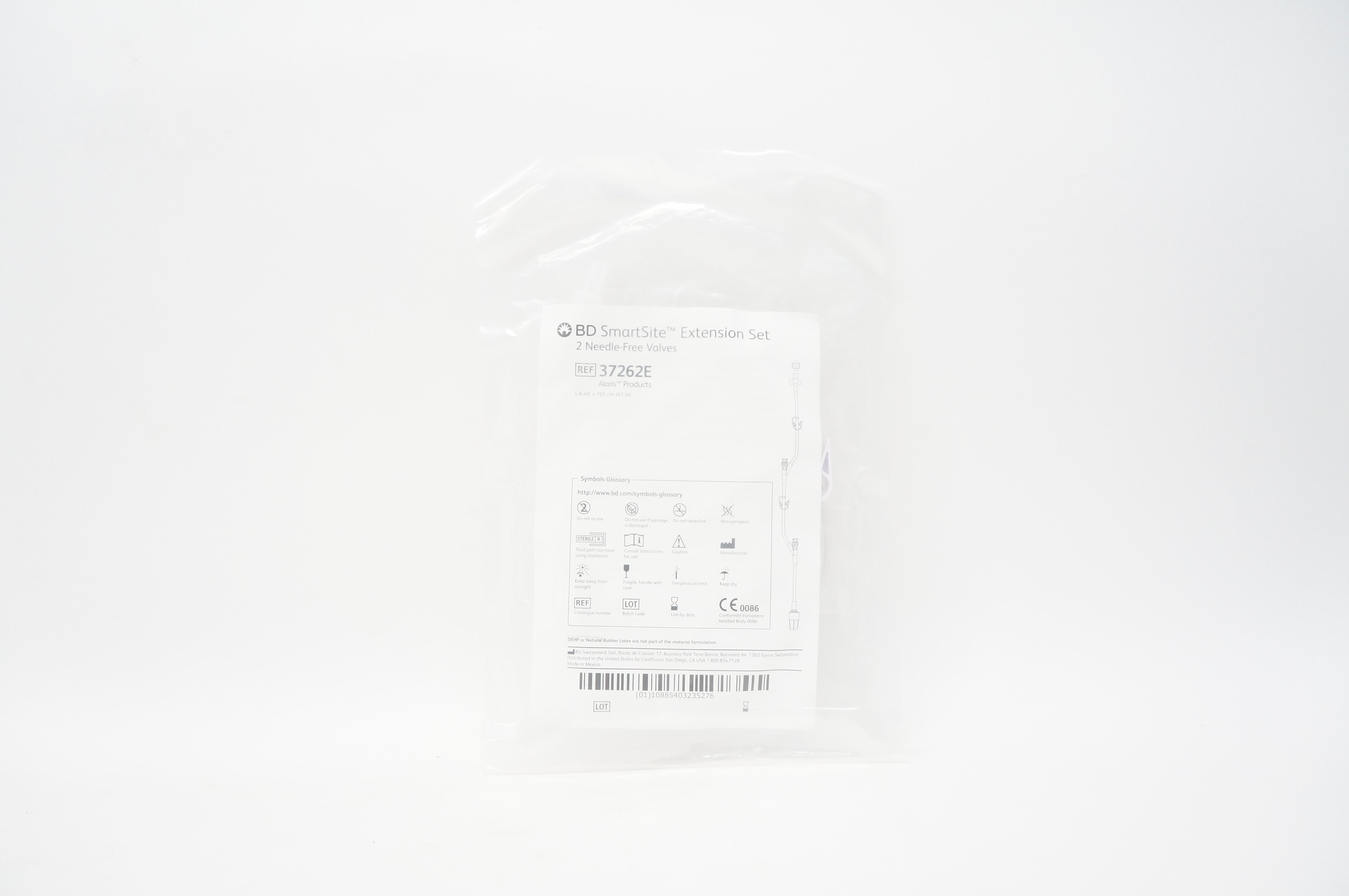 BD 37262E SmartSite Extension Set 2-Ndle Free Valves 6ml 41 inch (x)