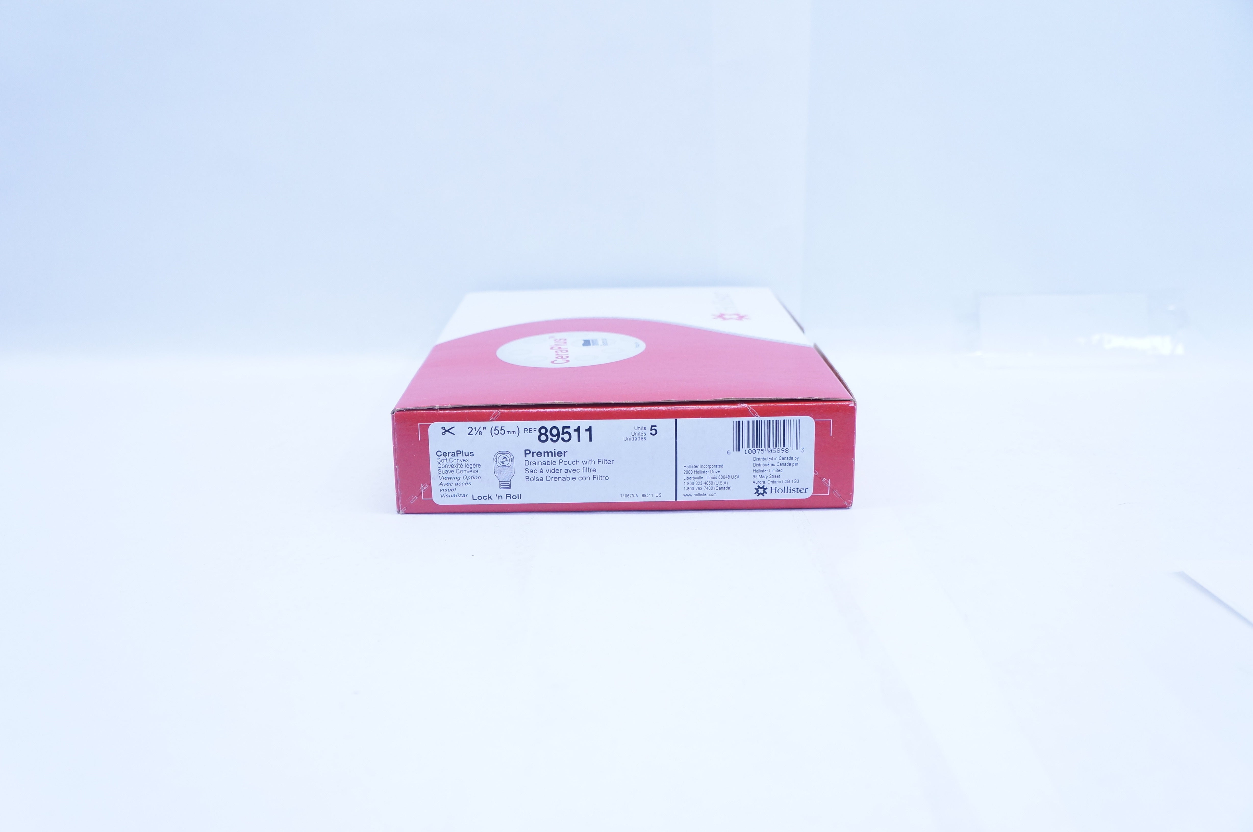 Hollister 89511 CeraPlus Premier Drainable Pouch with Filter 2 1/8in - Box of 4