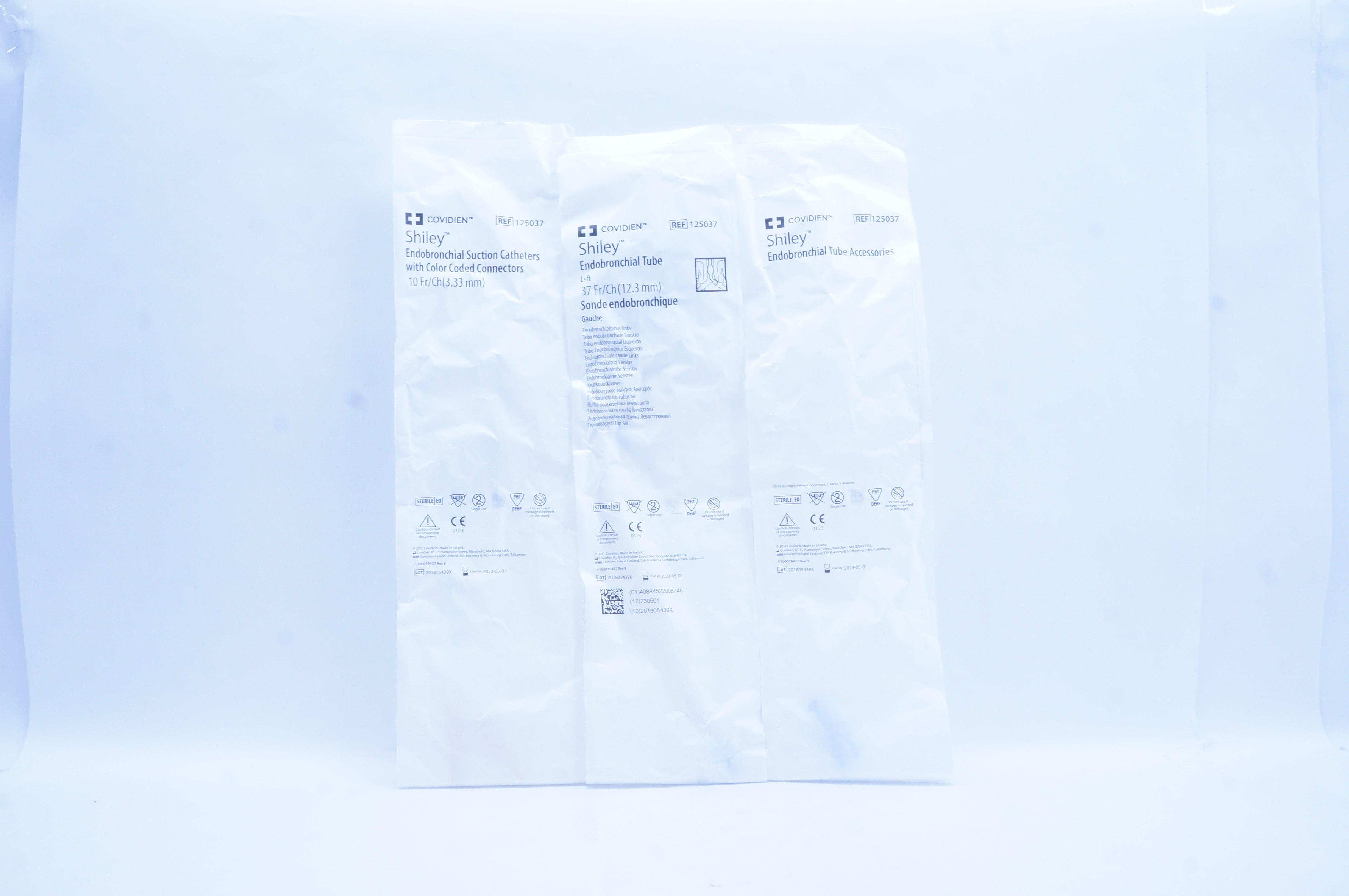 Covidien 125037 Shiley Endobronchial Caths. 10Fr/Ch, Tube 35 Fr/Ch & Accessories