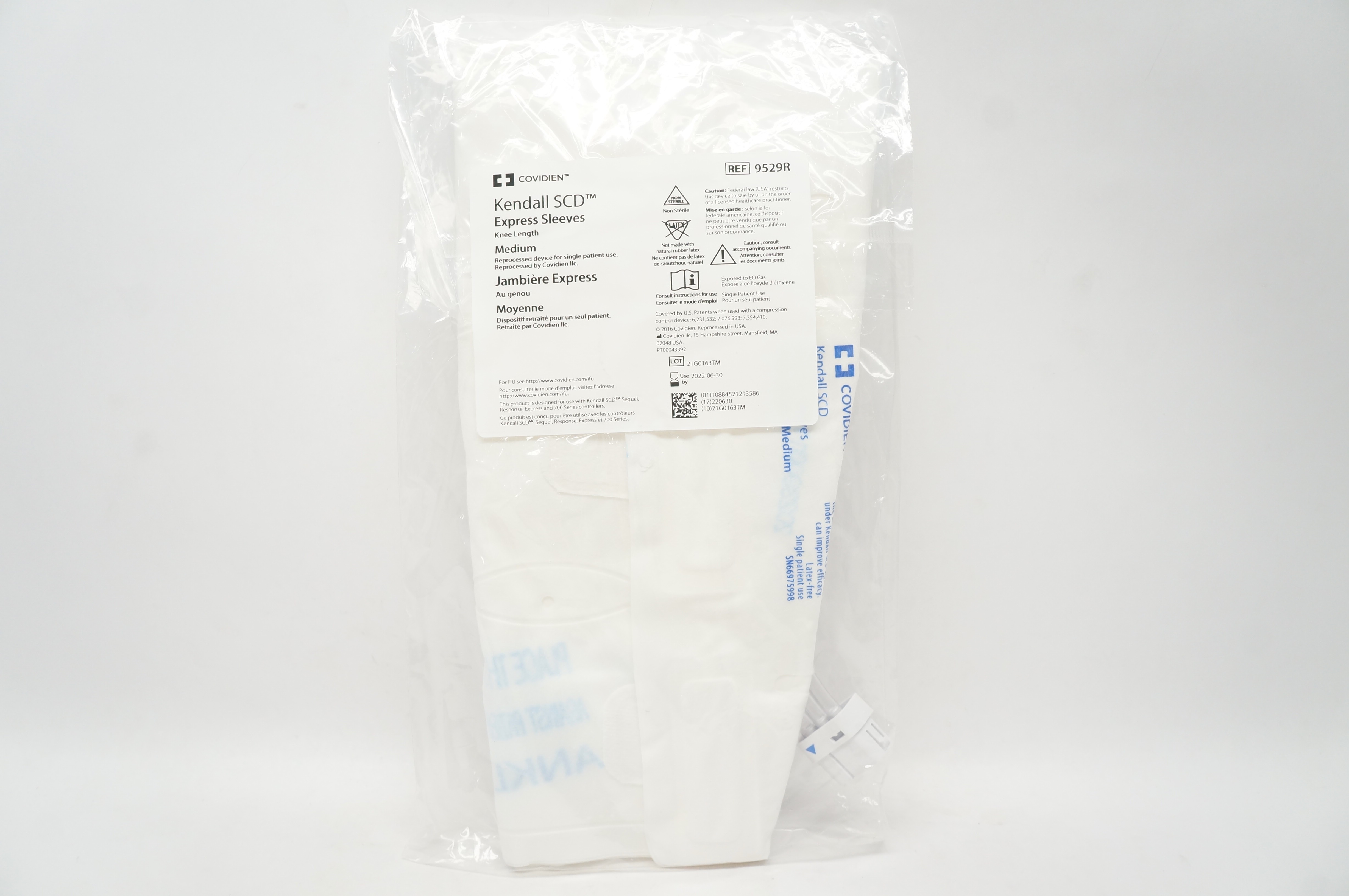 Covidien 9529R Kendall SCD Express Sleeves, Knee Length, Medium (x)