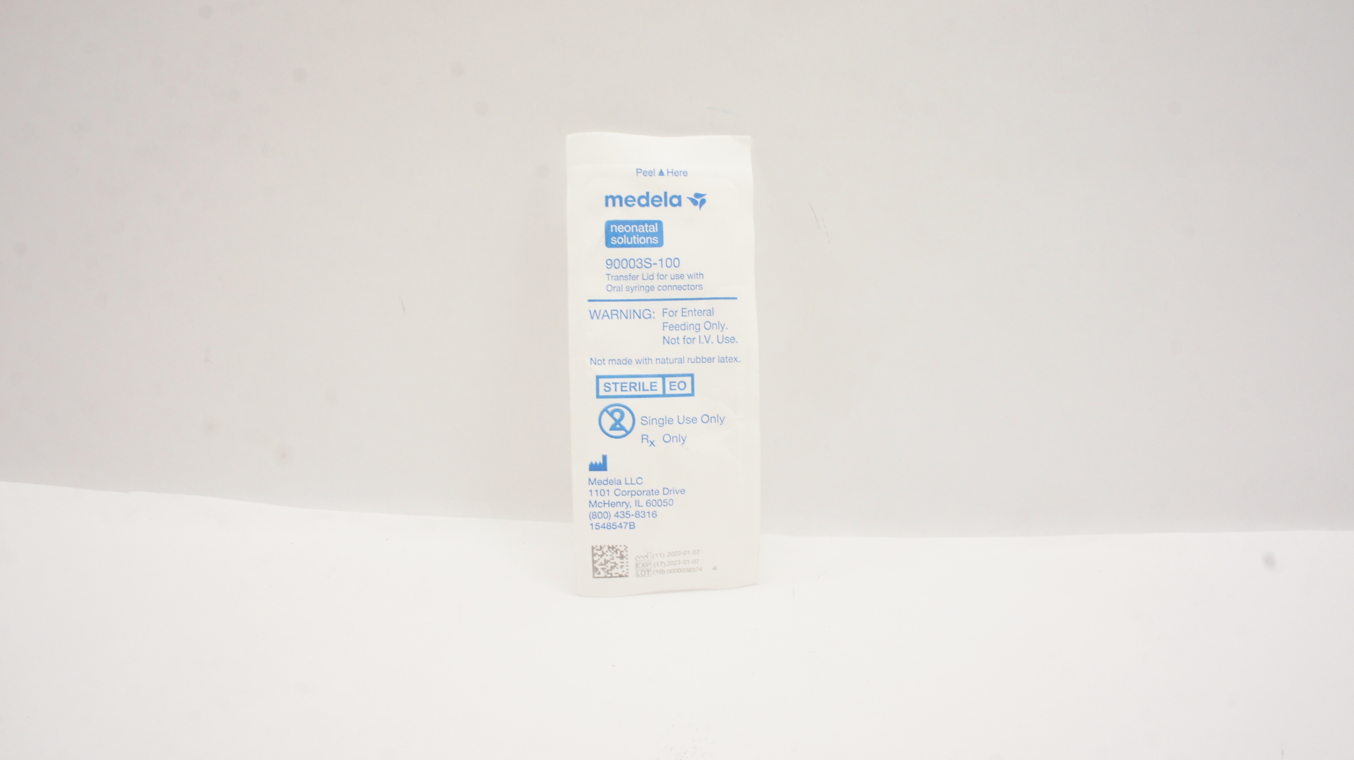 Medela 90003S-100 Transfer Lid For Use with Oral Syringe Connectors