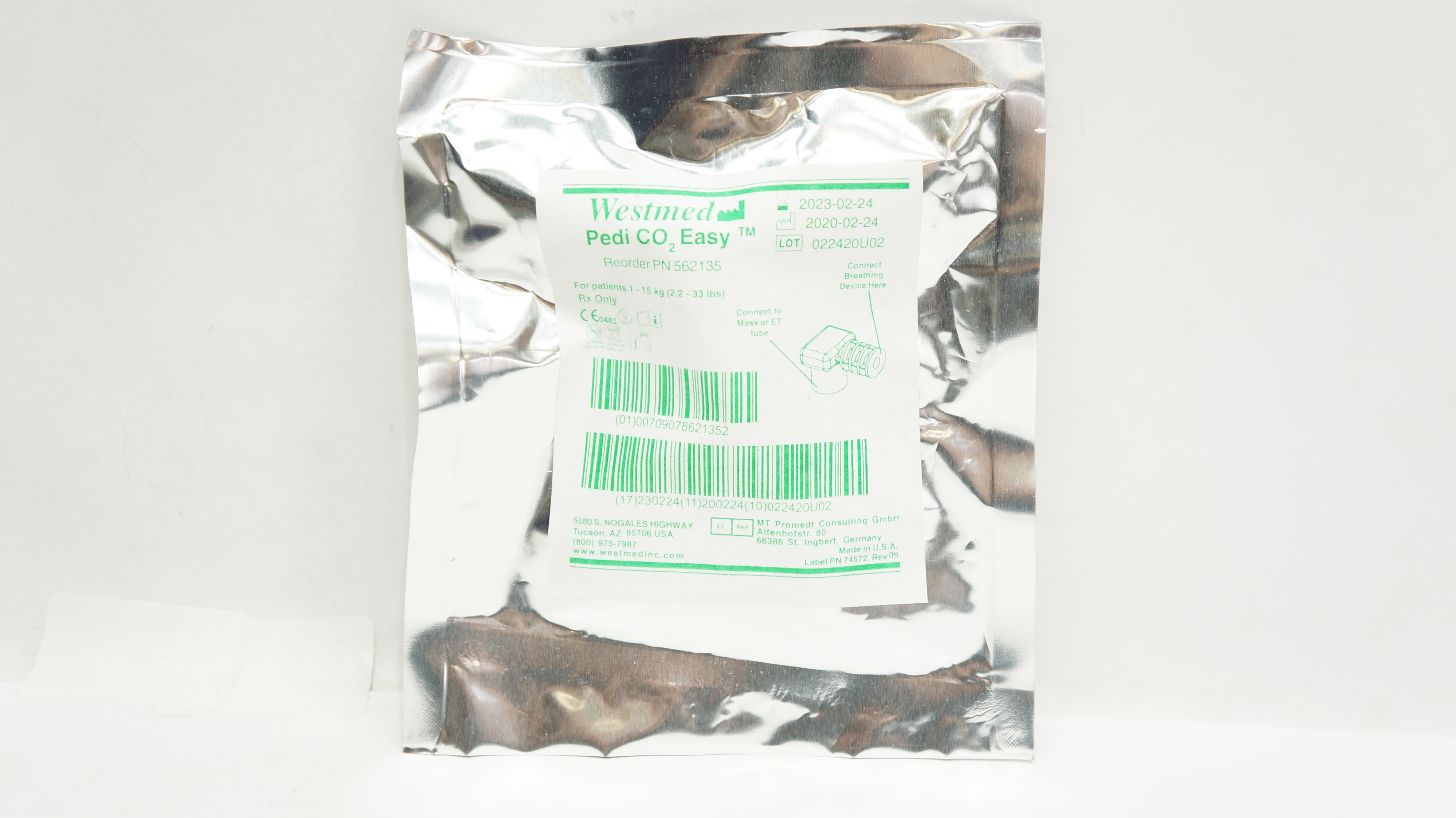 Westmed PN562135 Pedi CO2 Easy for Patients 2.2-33 lbs (x)