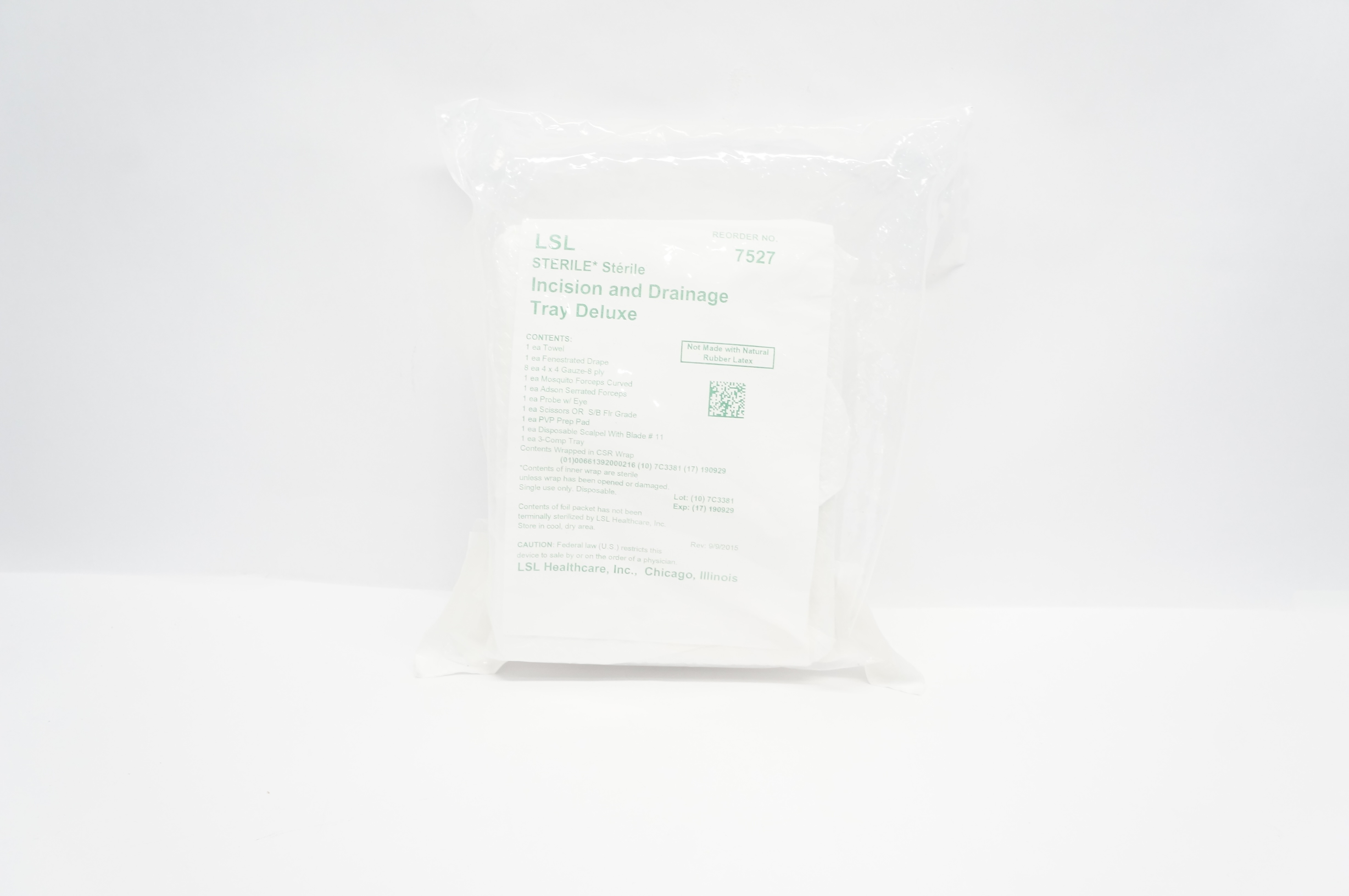 LSL 7527 Incision and Drainage Tray Deluxe (x)
