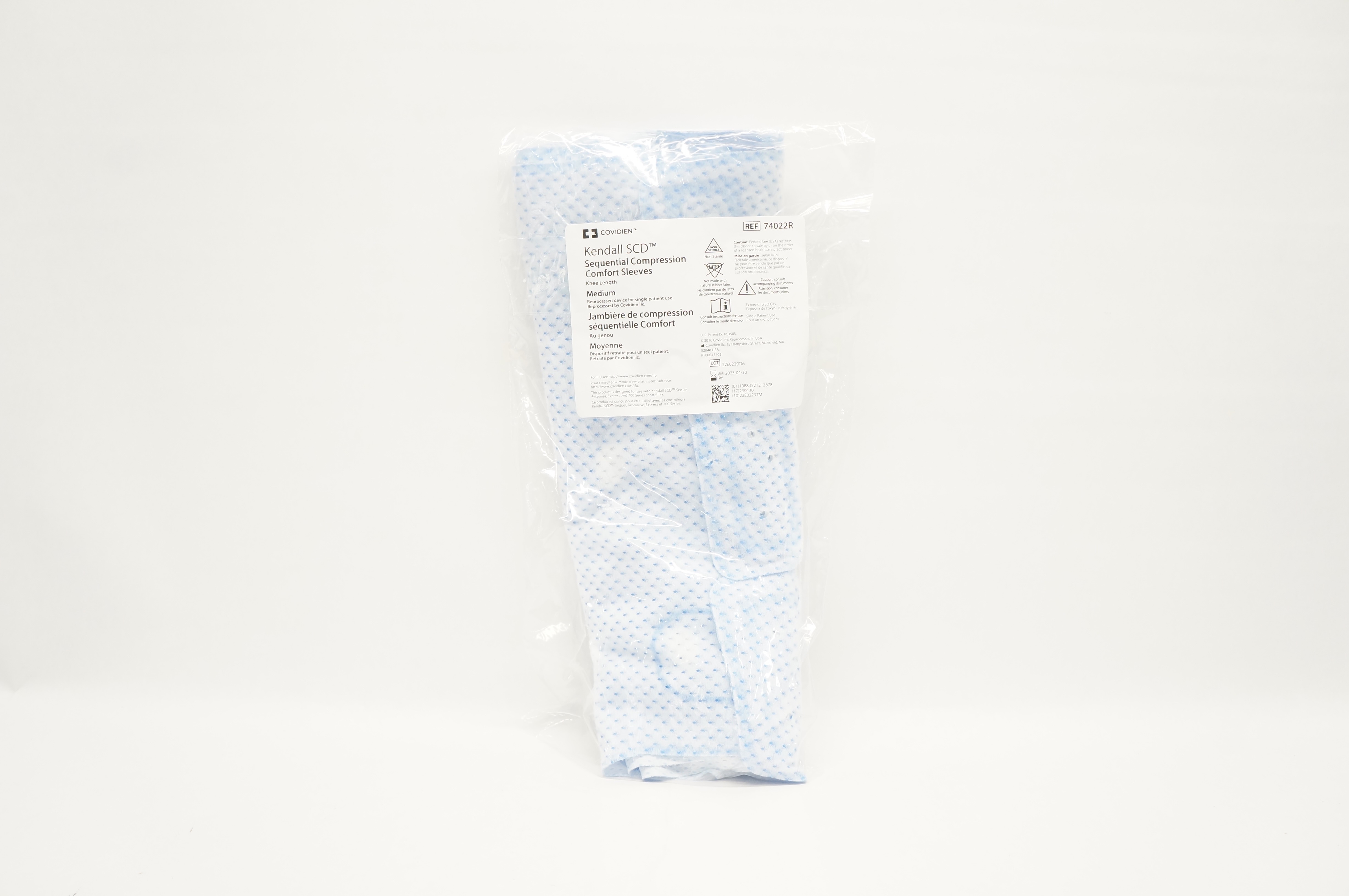 Covidien 74022R Kendall SCD Sequential Compression Comfort Sleeves, Medium