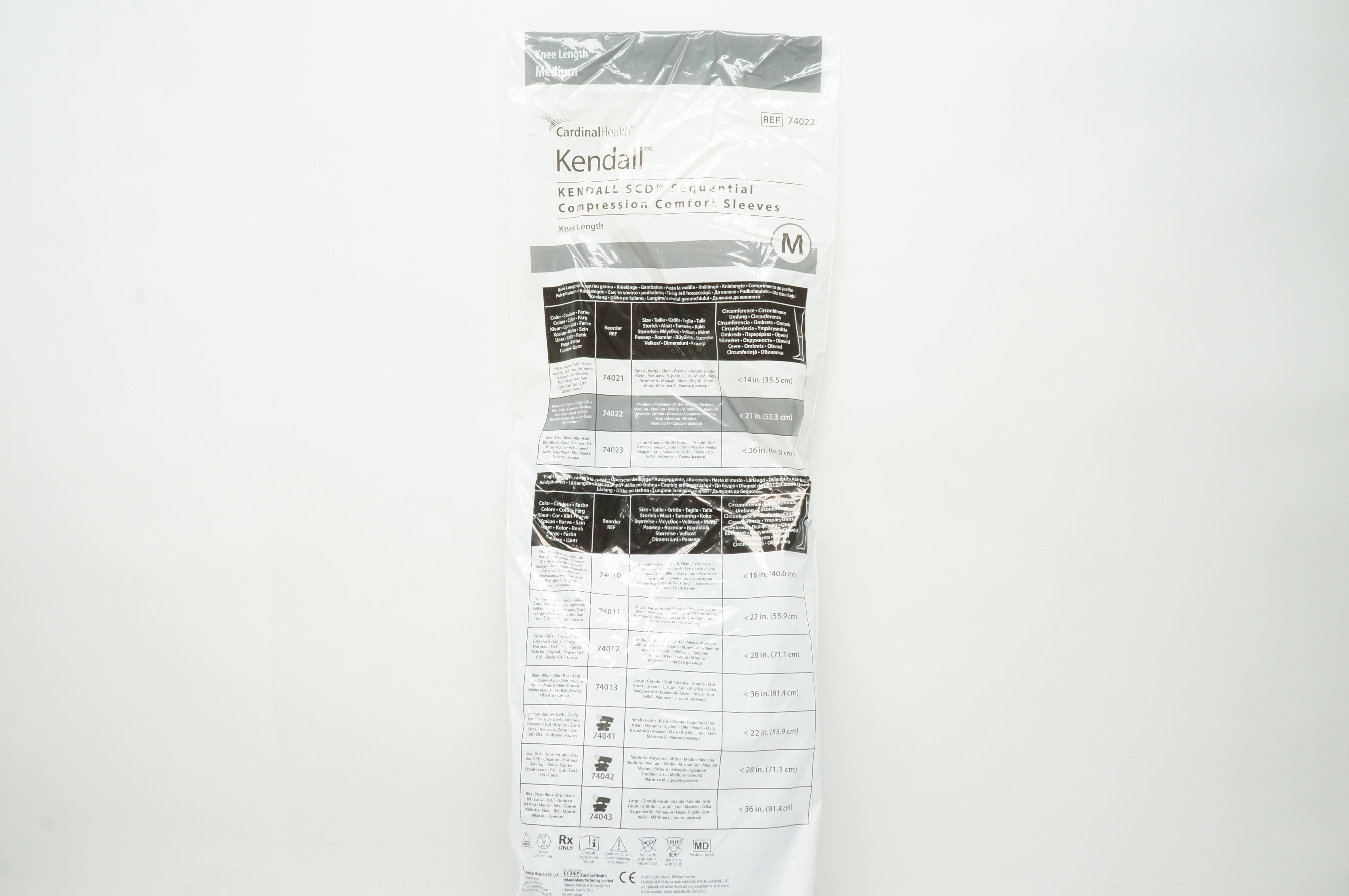 Cardinal Health 74022 Kendall SCD Sequential Compression Sleeves Knee Length M