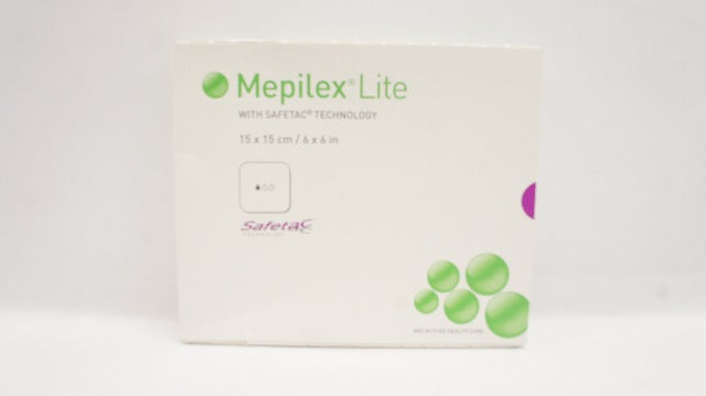 Molnlycke 284390 Mepilex Lite w/Safetac Technology 6 x 6in-Box of 5 (x)