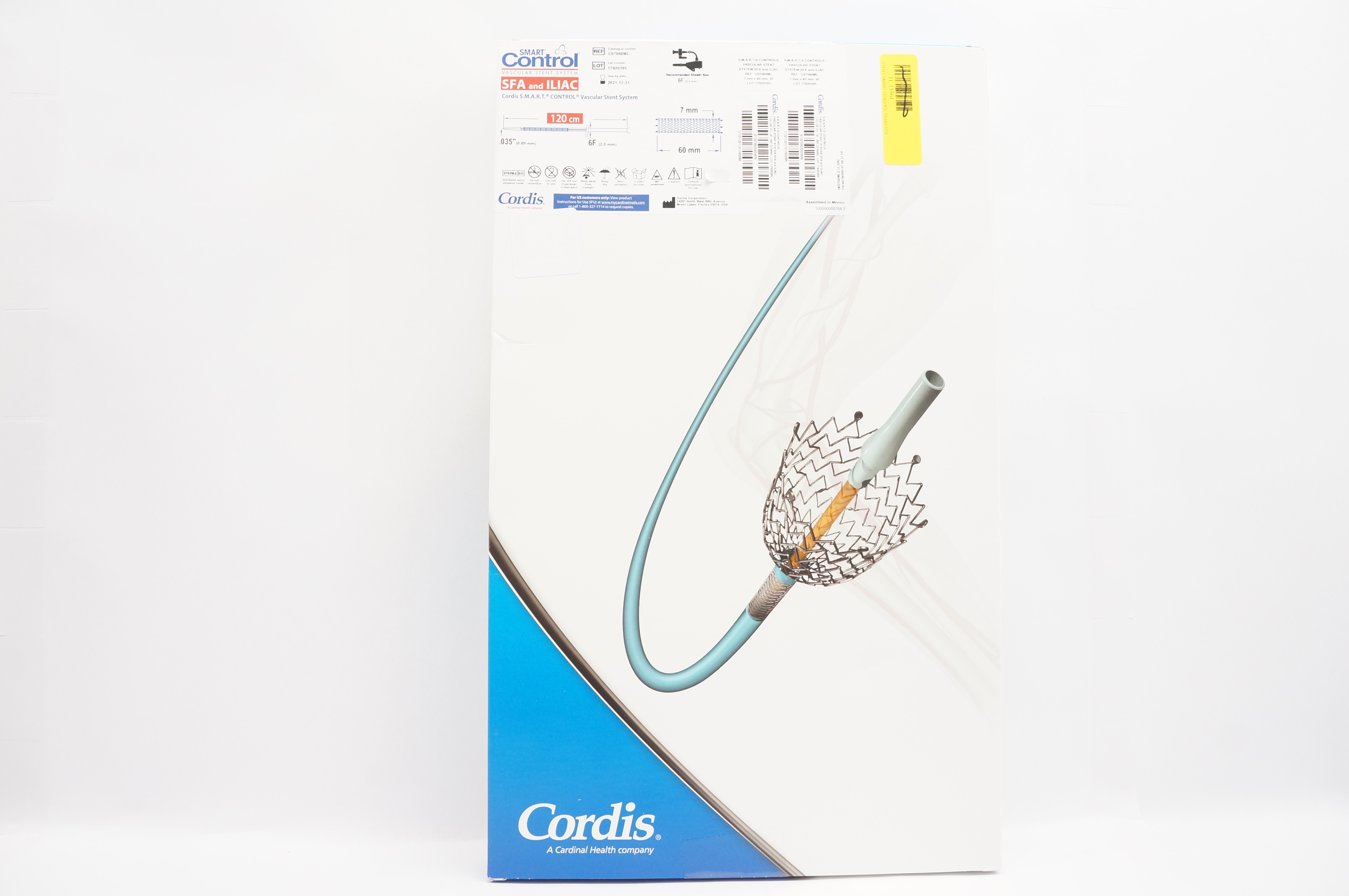 Cordis C07060ML Smart Control Vascular Stent System SFA and ILIAC 6F 0