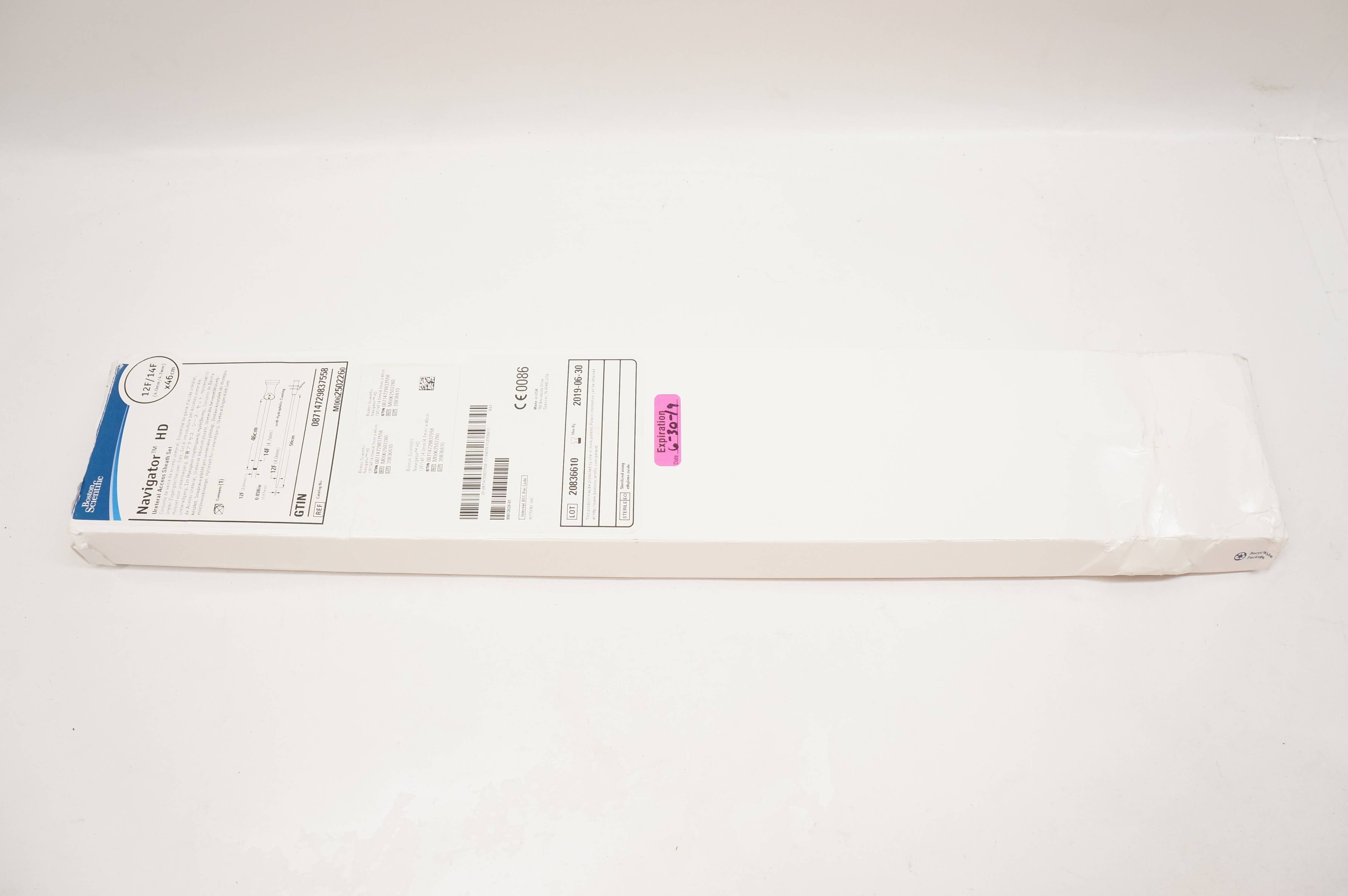 Boston Scoentific 250226 Navigator HD Ureteral Access Shth Set 12F/14F x 46cm(x)