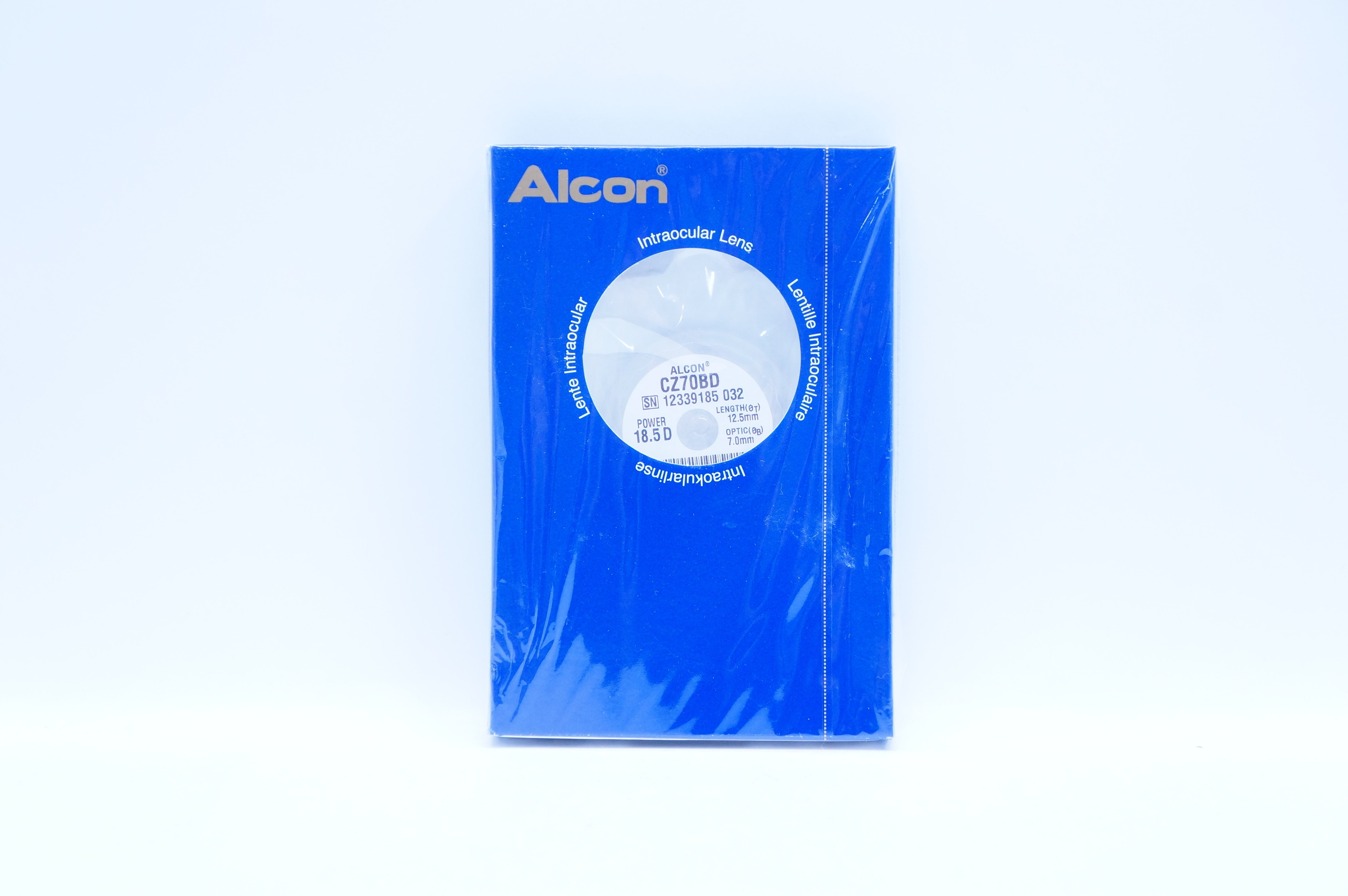 Alcon CZ70BD Intraocular Lens 18.5D, Length 12.5mm, Optic 7.0mm (x)