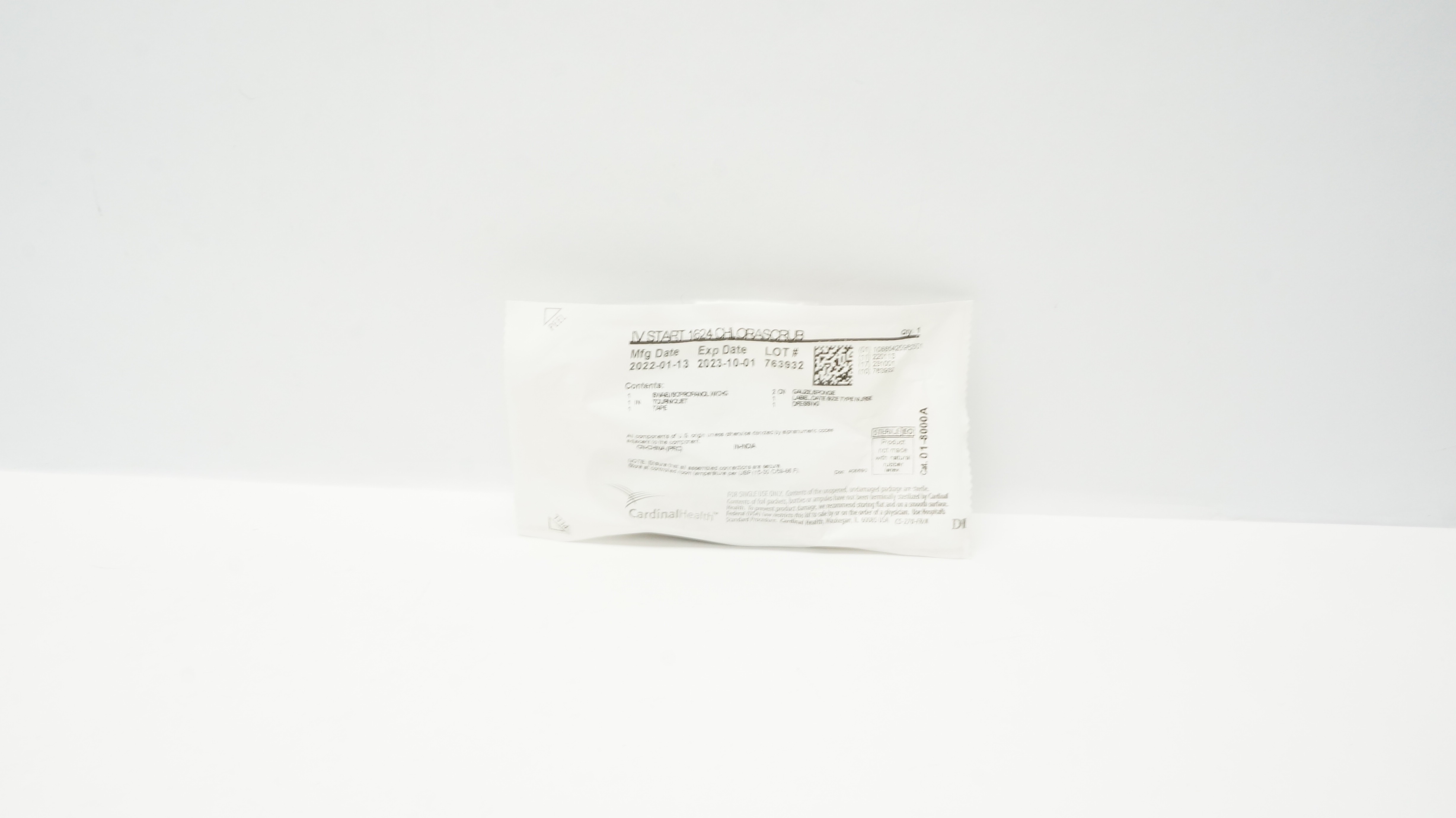 Cardinal Health 01-8000A IV Start 1624 Chlorascrub (x)