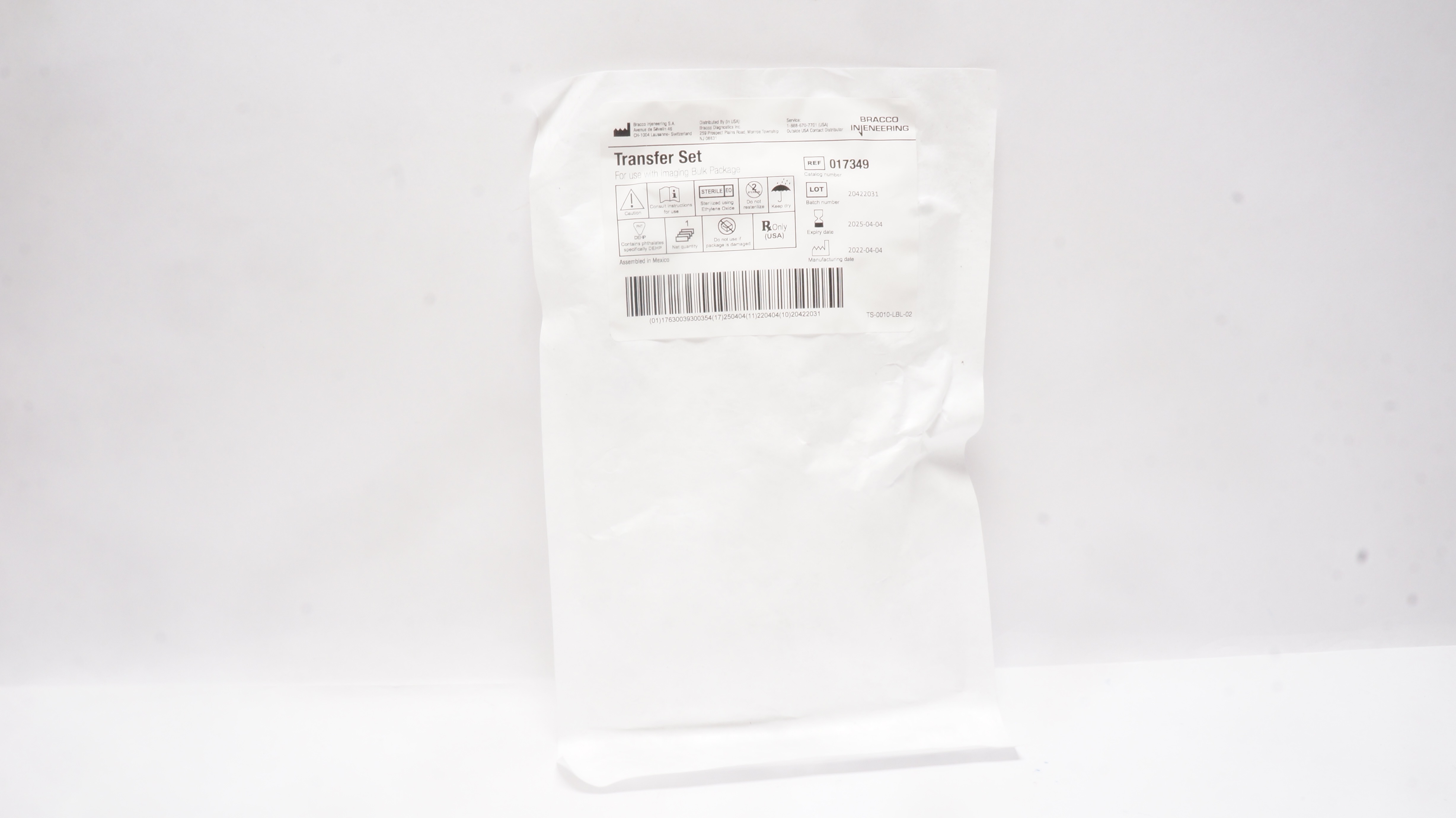 Bracco Injeneering 017349 Transfer Set