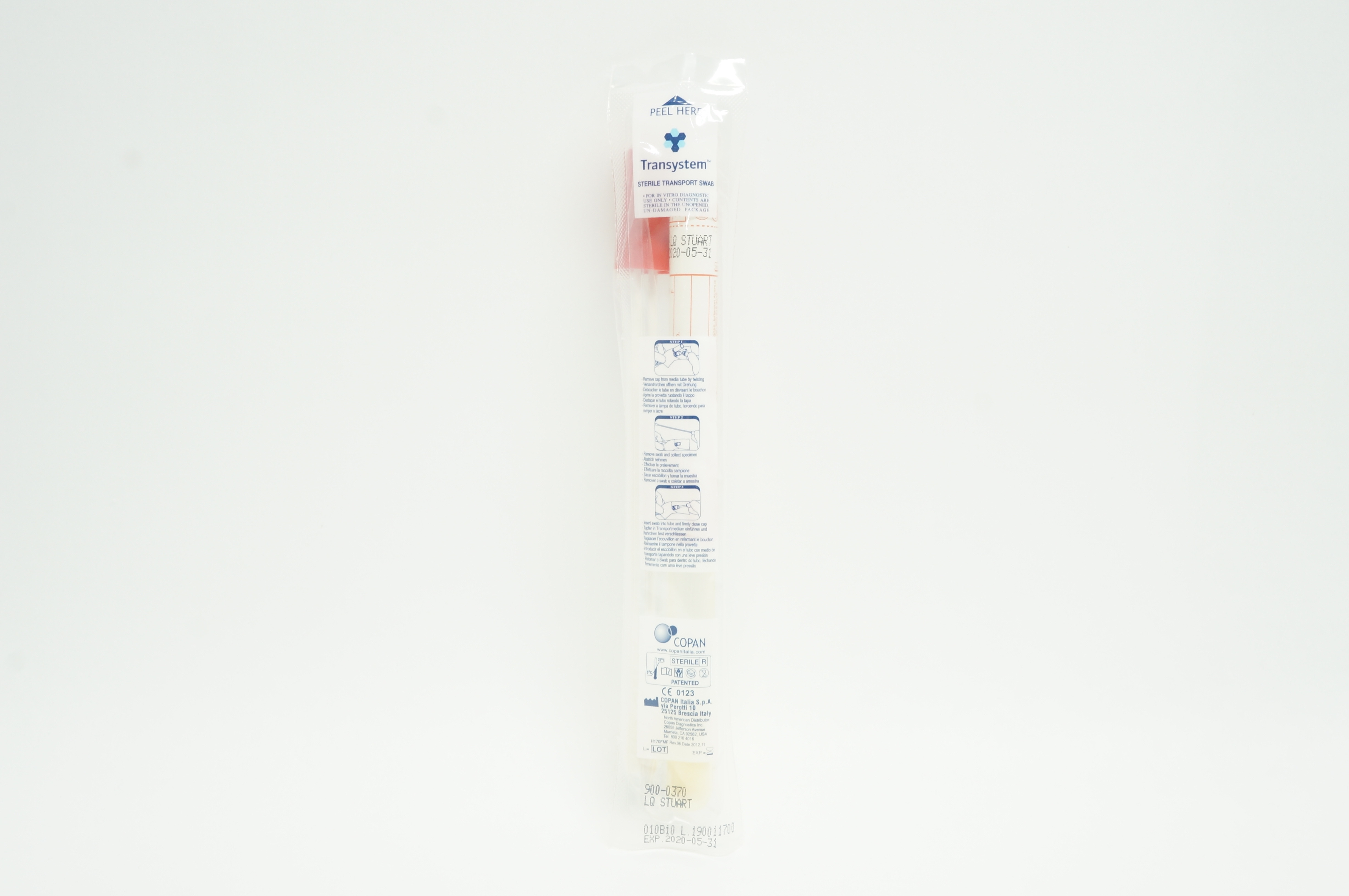 Copan 900-0370 Transystem Sterile Transport Swab (x)