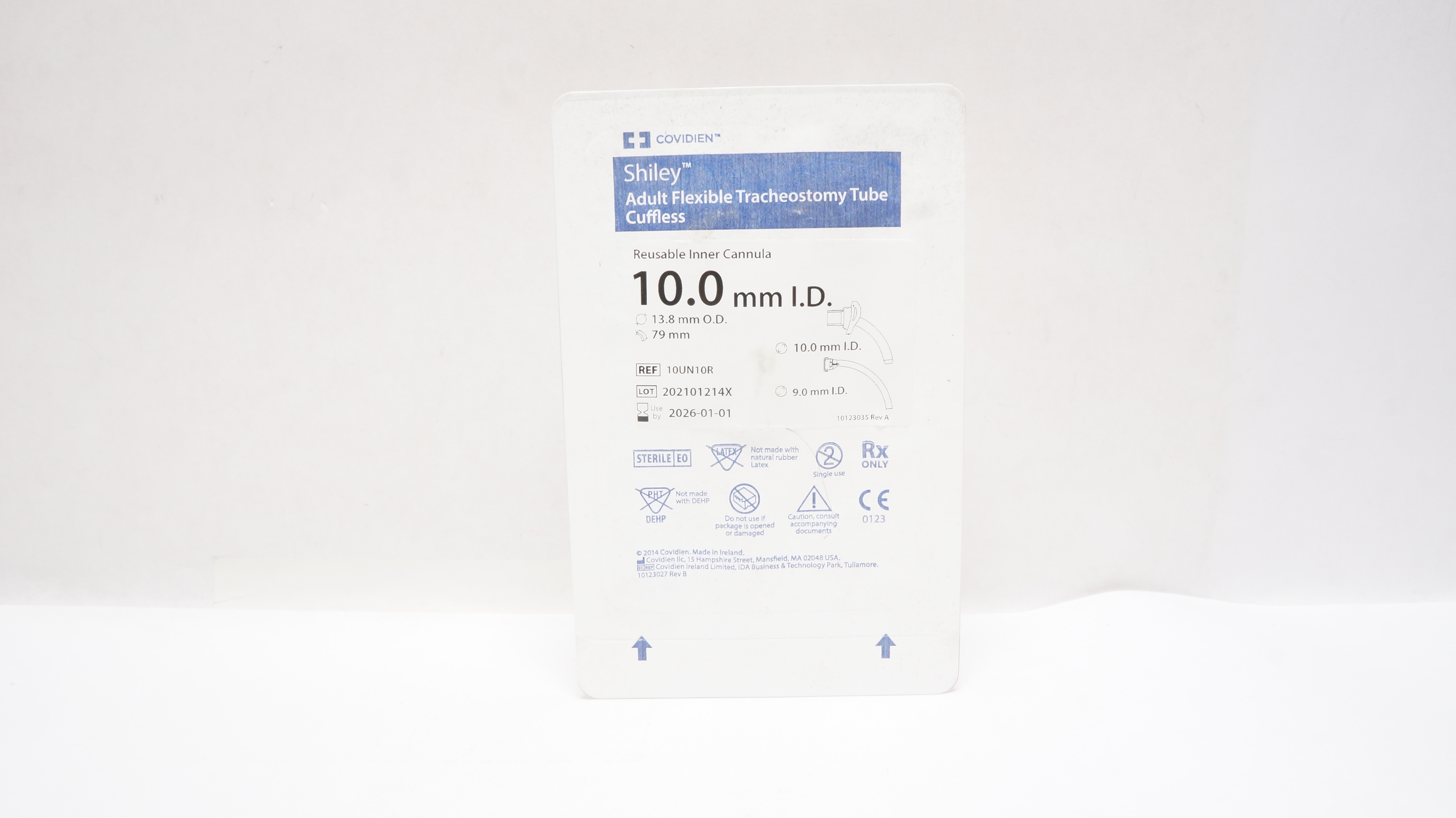 Covidien 10UN10R Shiley Reusable Inner Cannula 10.0mm I.D. 13.8mm O.D.