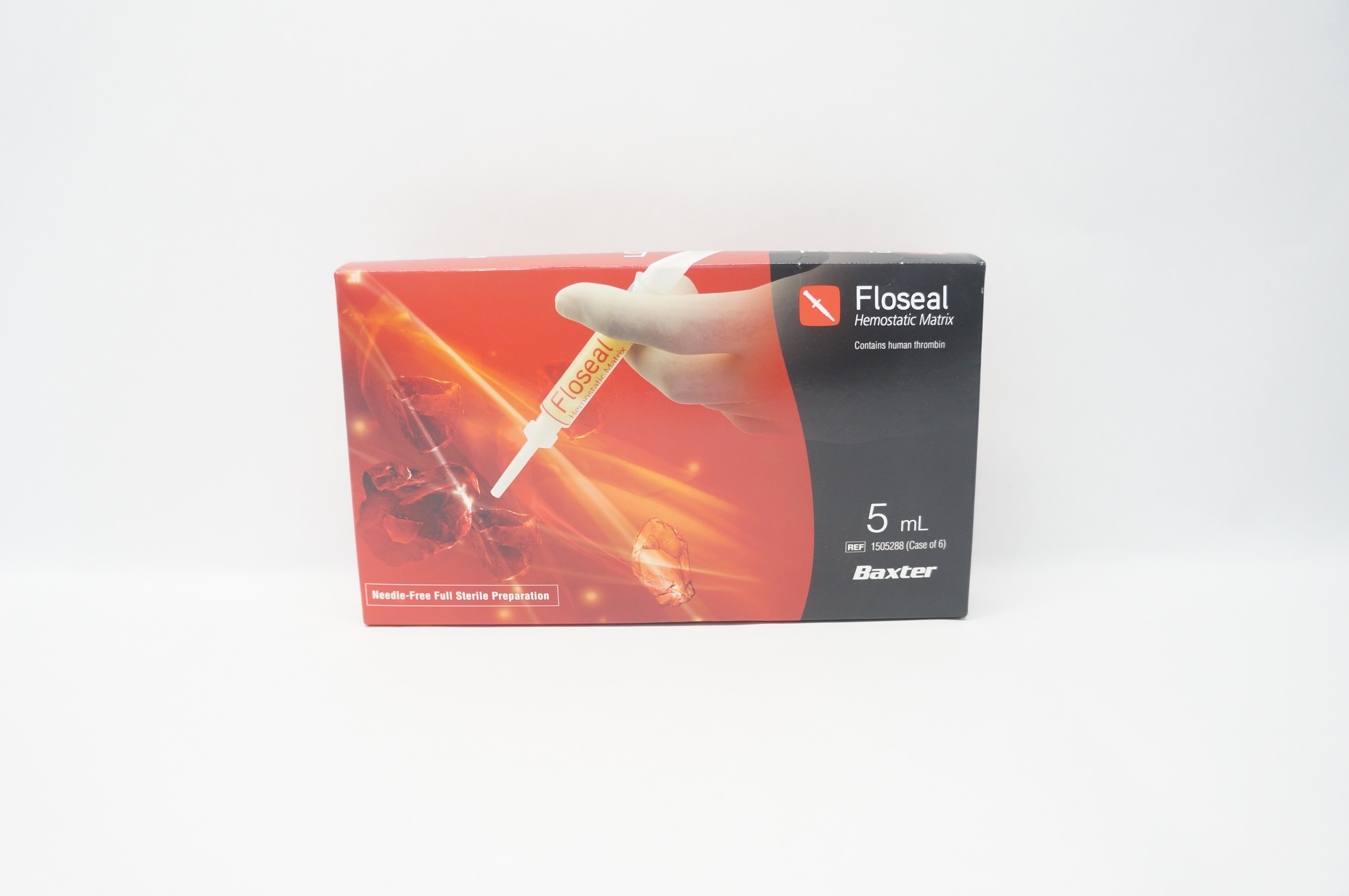 Baxter 1505288 FLOSEAL Hemostatic Matrix Full 5mL (x) - Case of 6