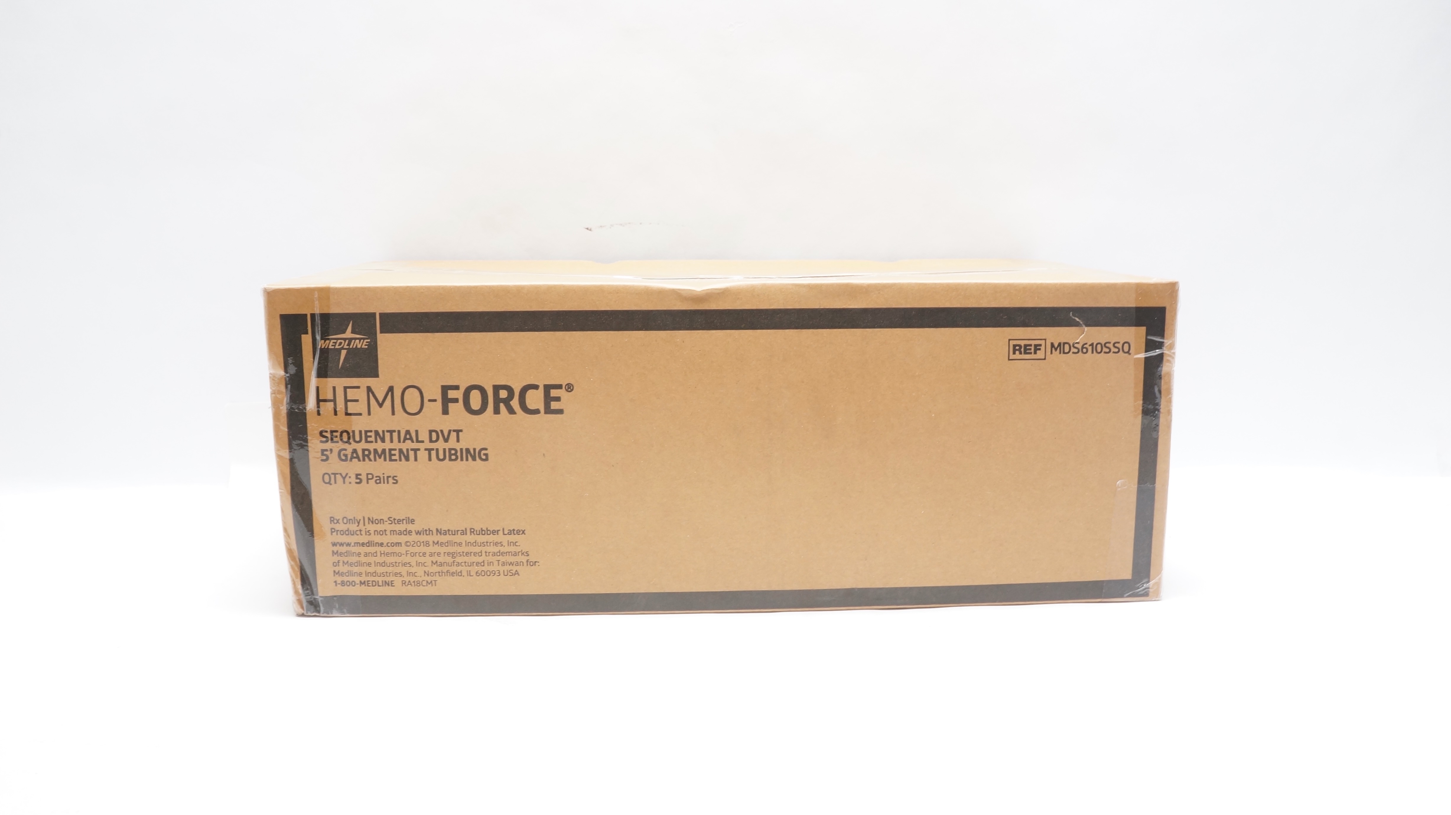 Medline MDS610SSQ Tubing DVT, Sequential 5inch - Box of 5