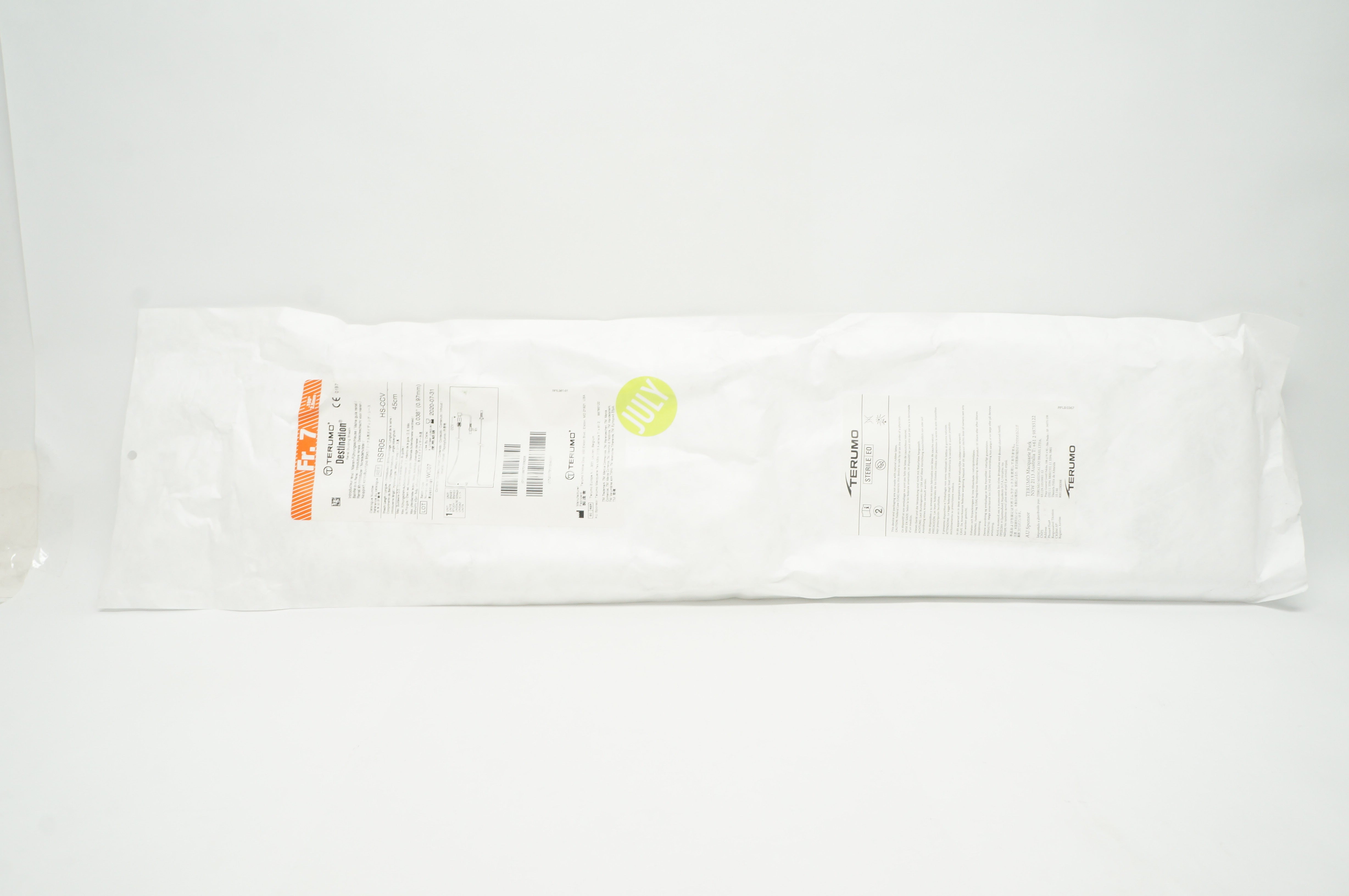 Terumo RSR05 Destination Renal Guiding Sheath 7Fr x 45cm x 0.038inch (x)