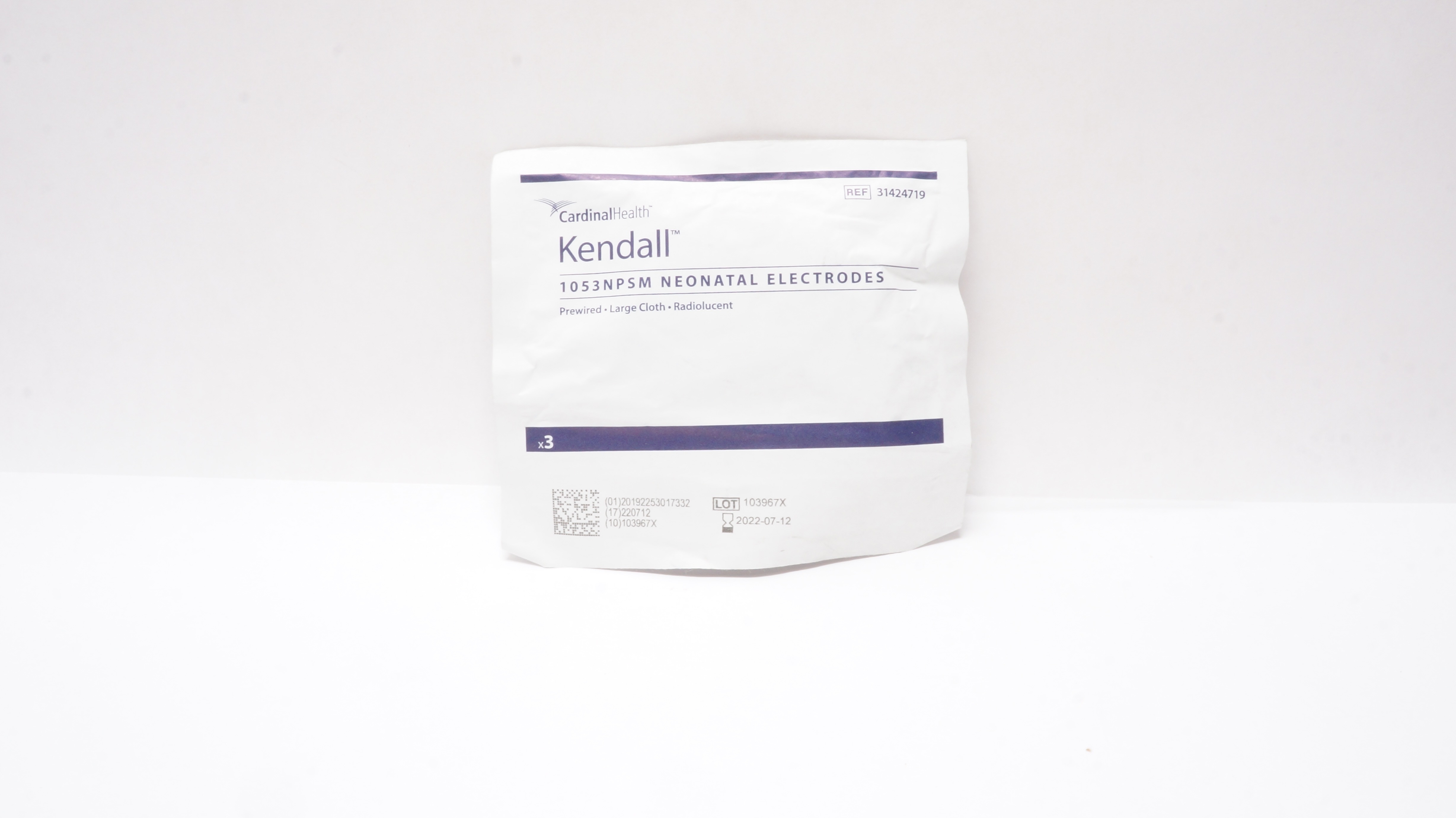 Covidien 31424719 Kendall 1053NPSM Neonatal Electrodes (x) - Pack of 3