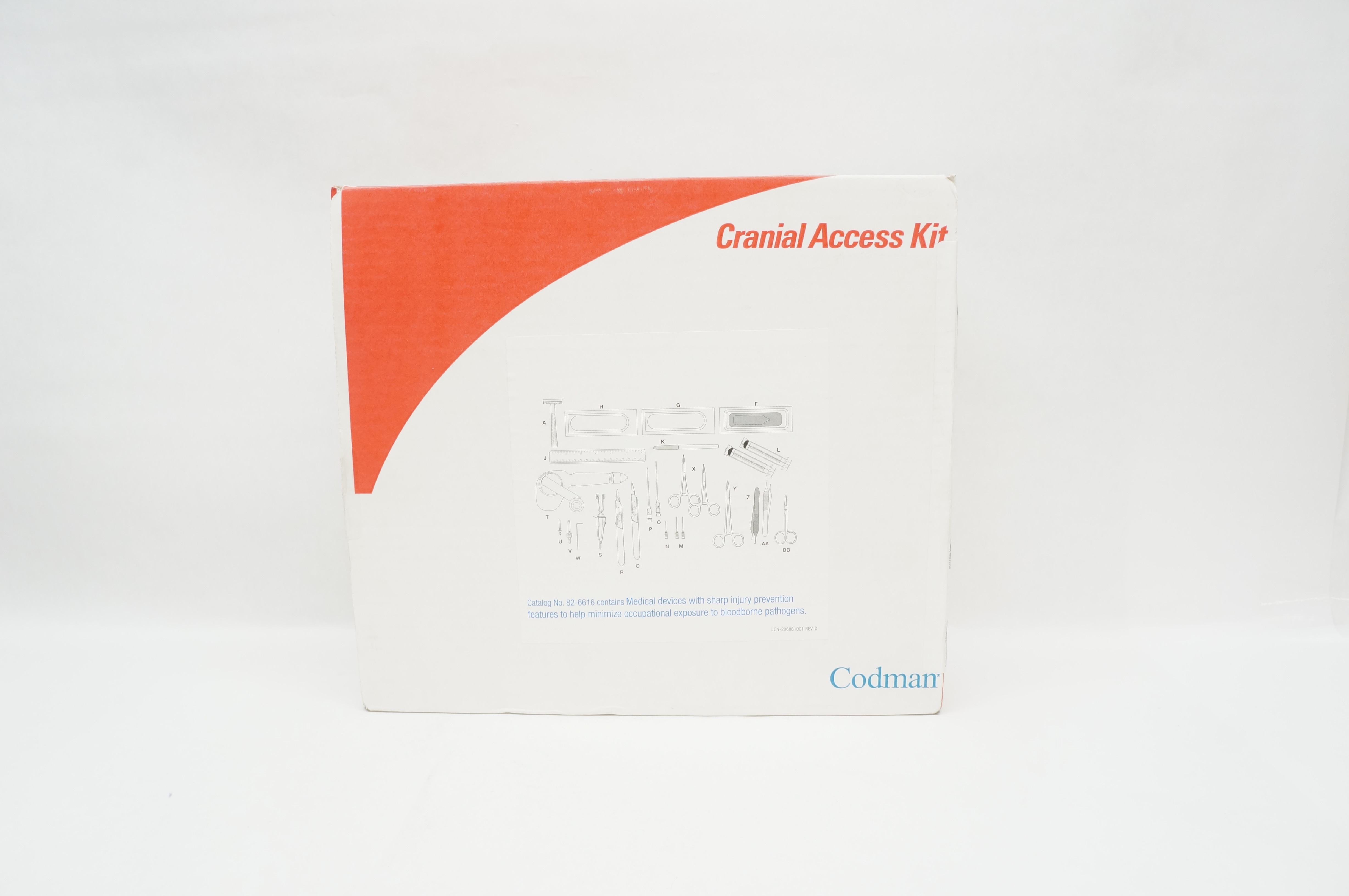 Codman 82-6616 Cranial Access Kit Without Drugs (x)