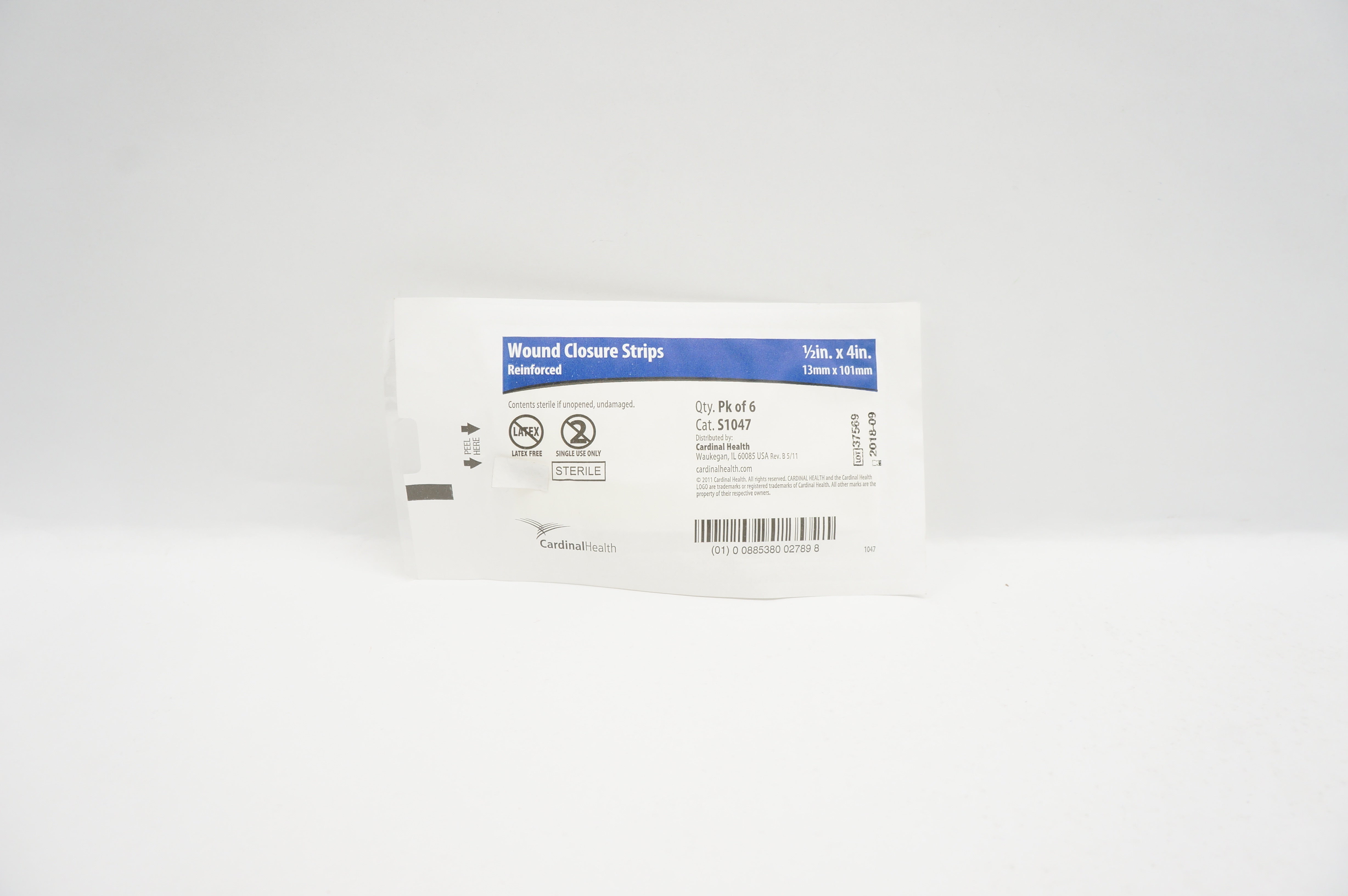 MediChoice SCS1047 Skin Closure Strips 1/2inch x 4inch - Pack of 6 (x)