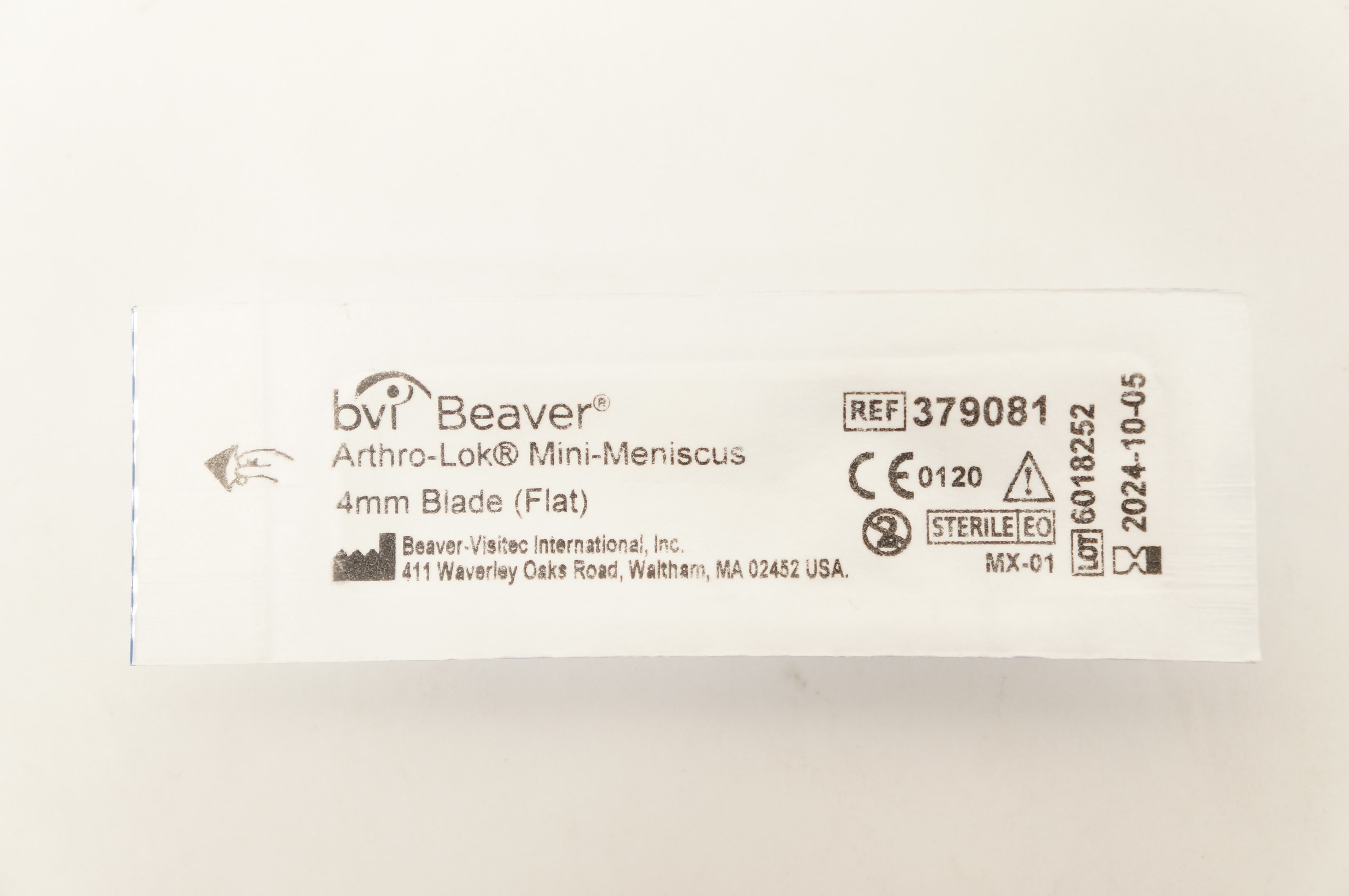 BVI Beaver 379081 Arthro-Lok Mini-Meniscus 4mm Blade