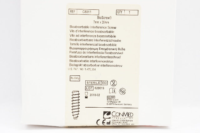 Conmed C8011 BioScrew 7mm x 25mm (x)