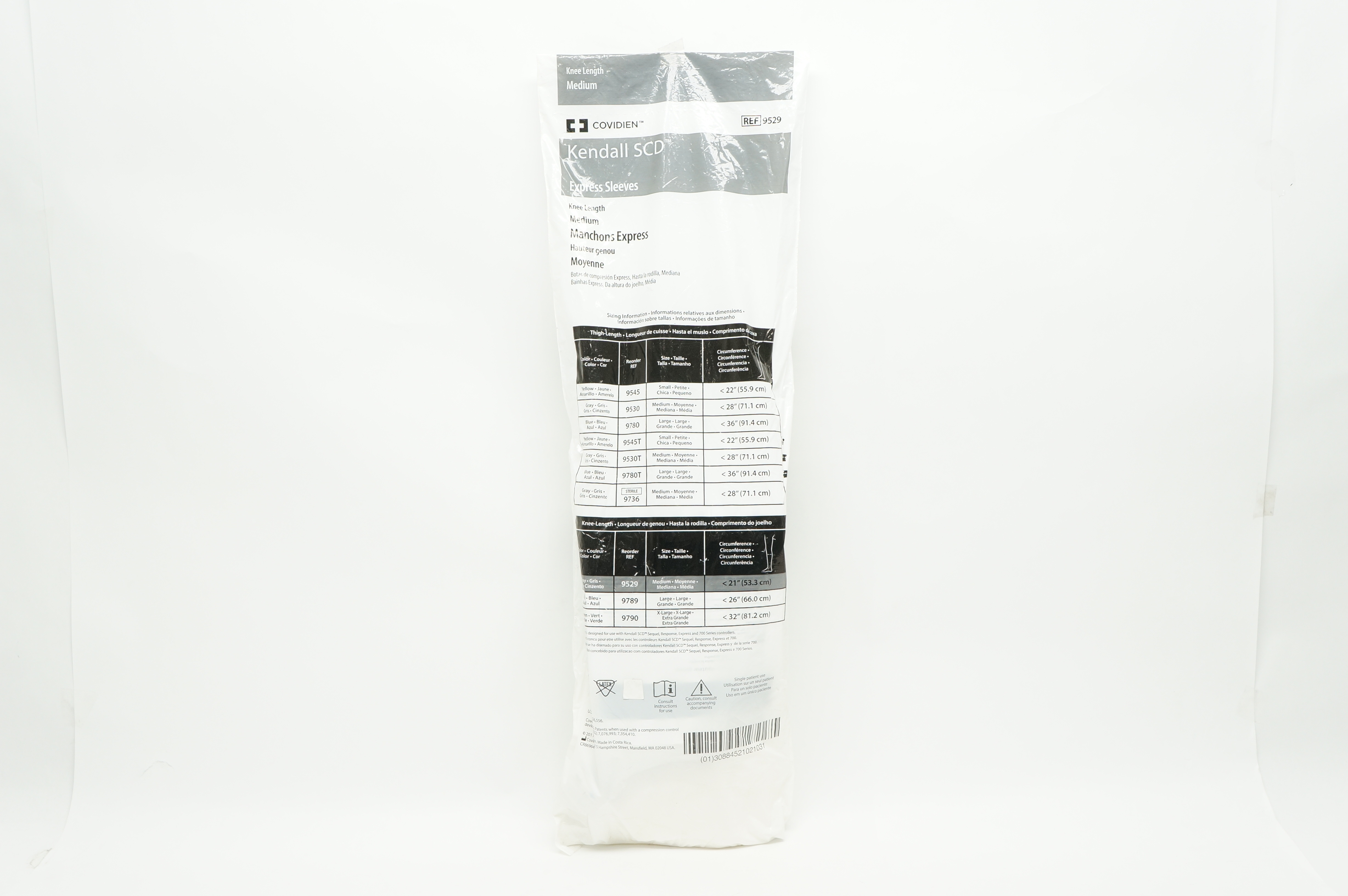 9529b Covidien 9529 Kendall SCD Express Sleeves Knee Length Medium