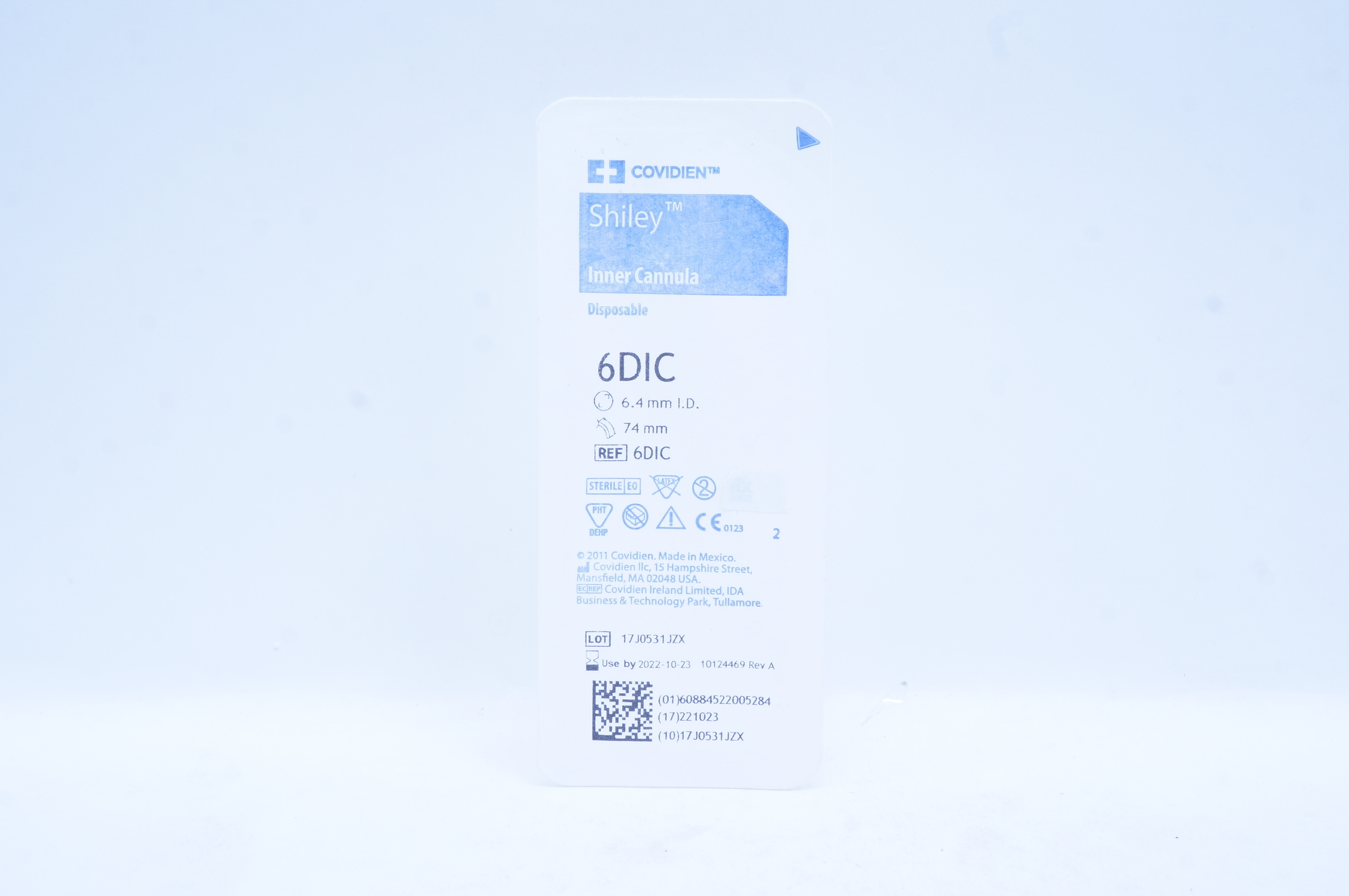 Covidien 6DIC Shiley Inner Cannula 6.4mm x 74mm