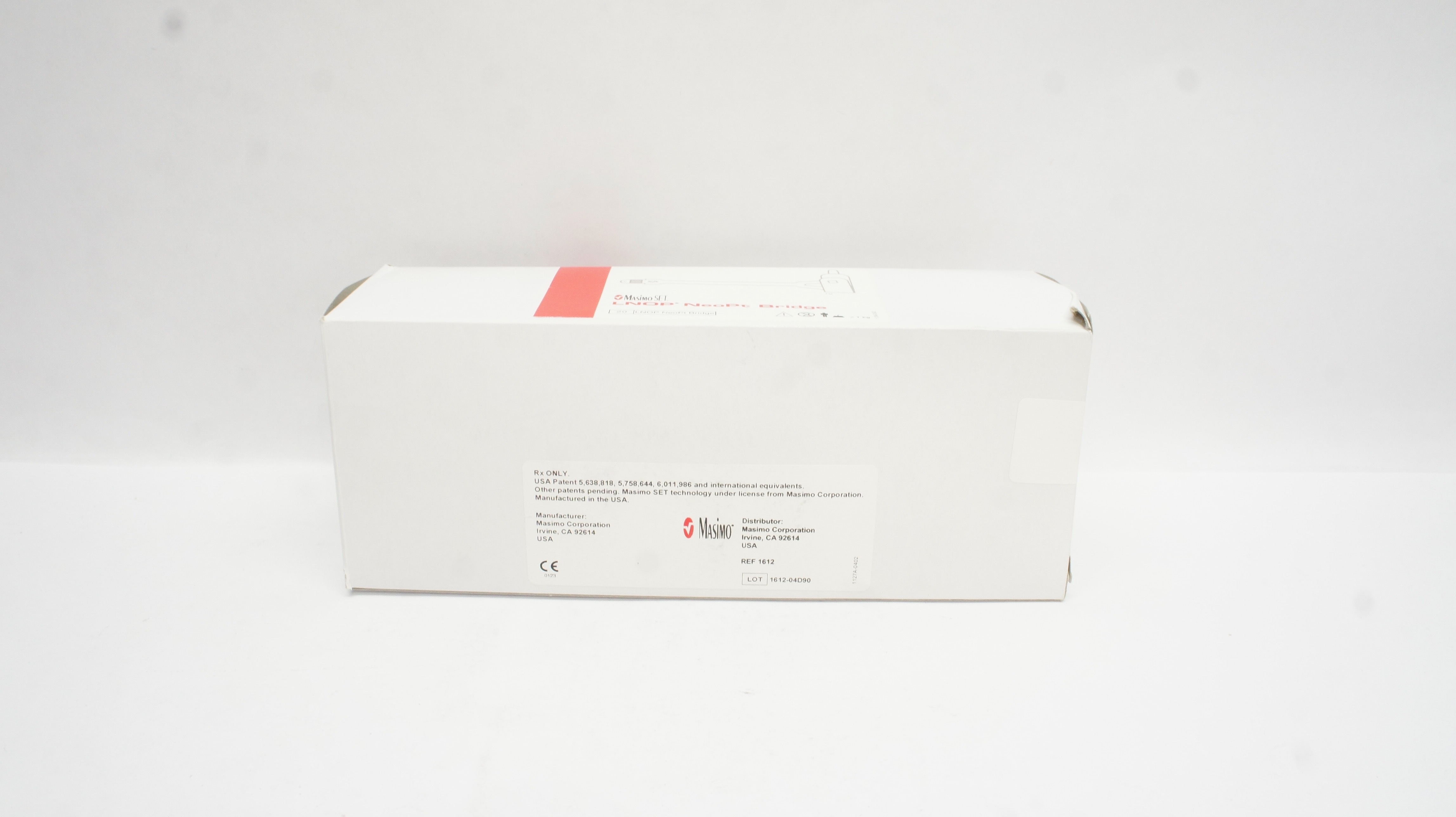 Masimo Set 1612 LNOP NeoPt Bridge Neonatal SPO2 Adhesive Sensor - Box of 16