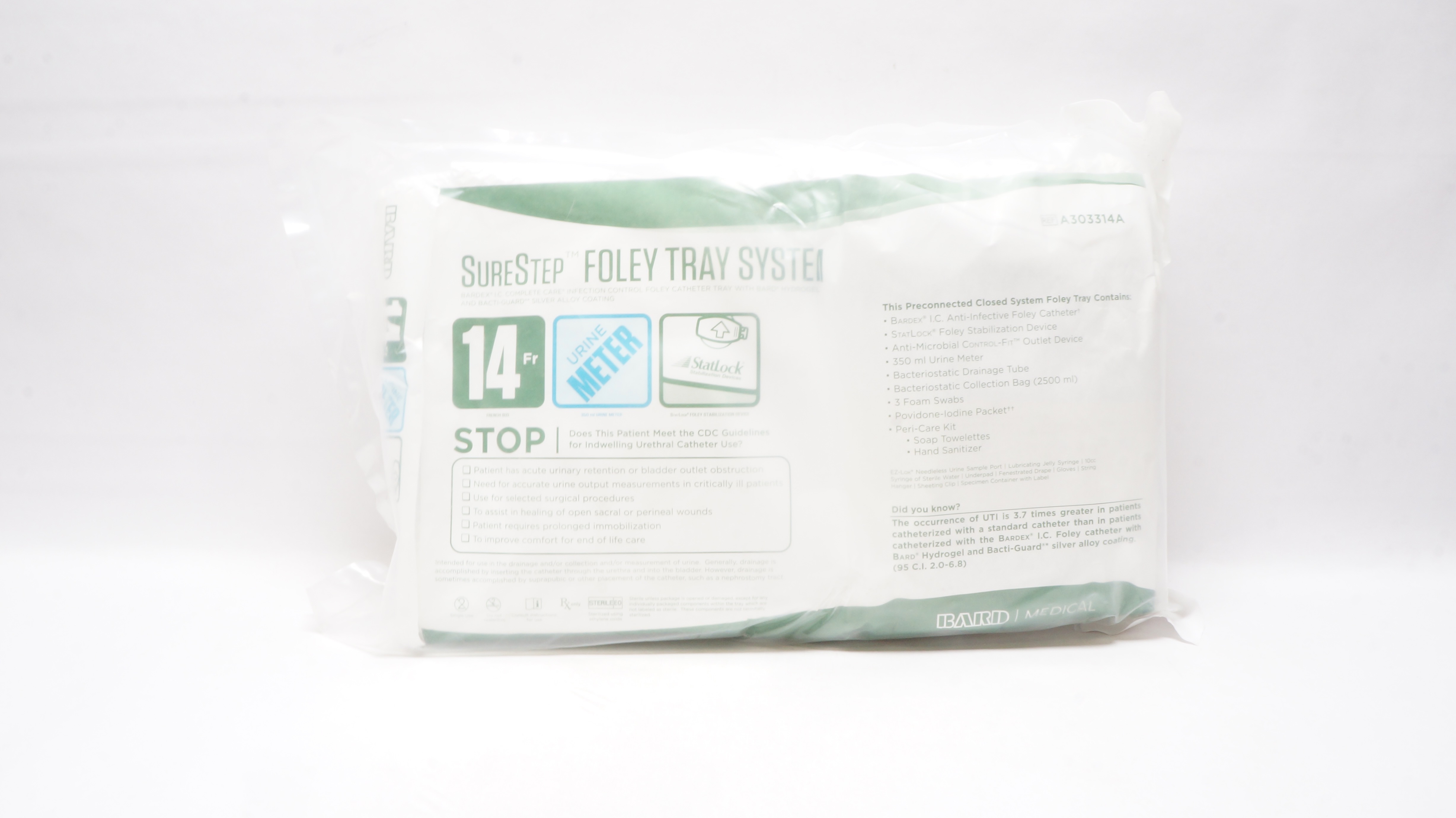 Bard A303314A SureStep Foley Tray System 14Fr (x)