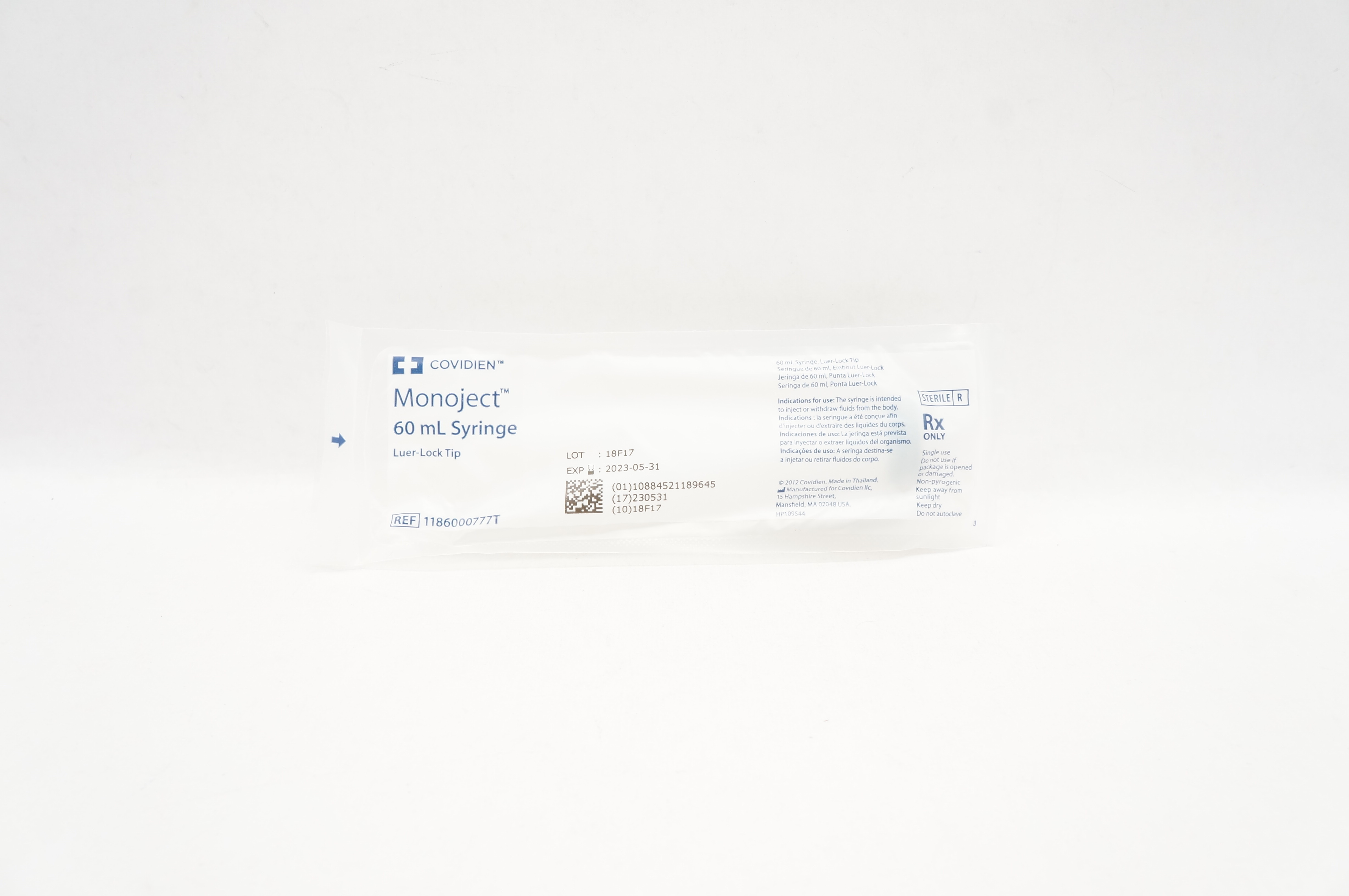 Covidien 1186000777T Monoject 60ml Syringe Luer-Lock Tip (x)