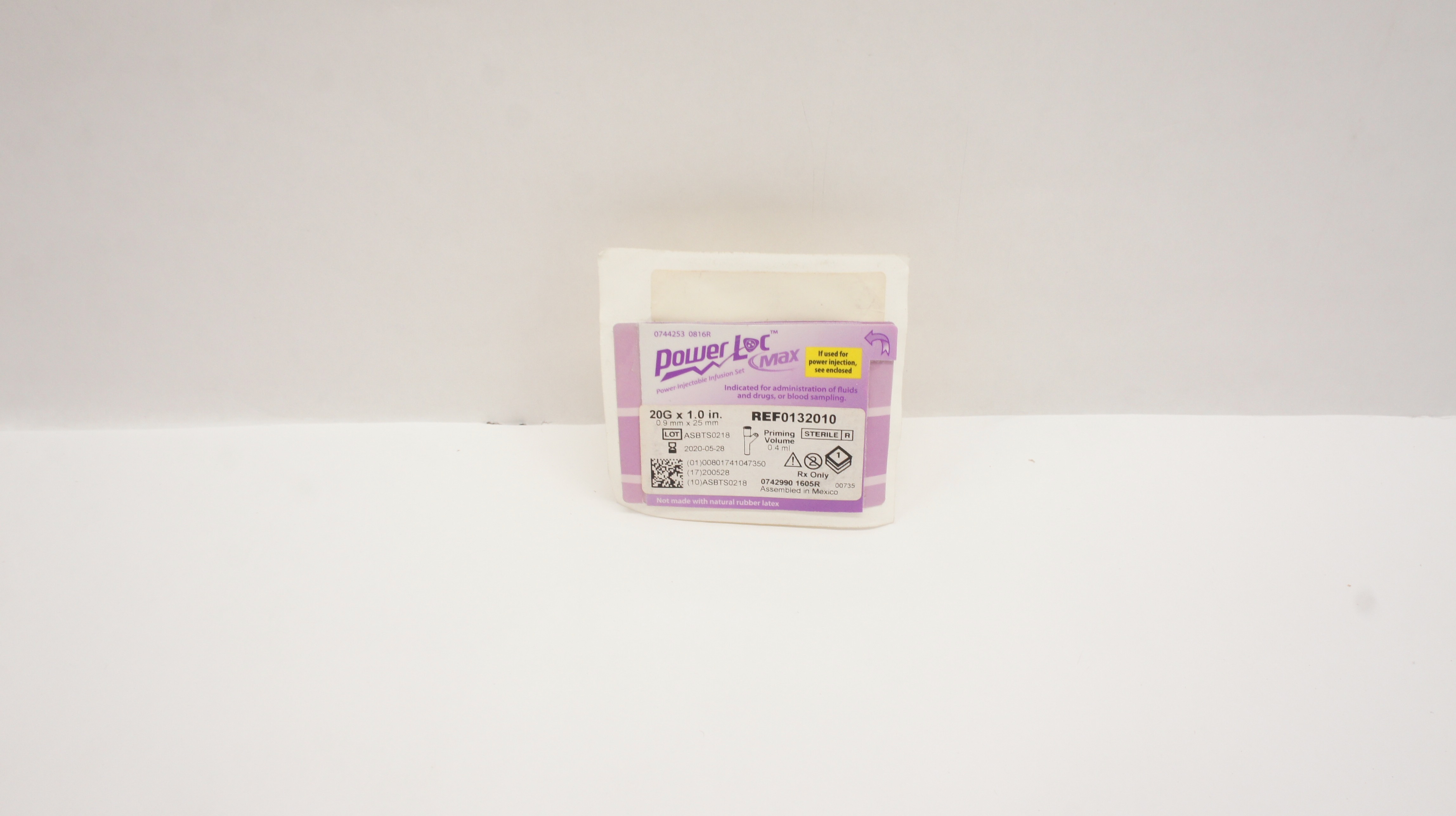 Bard 0132010 PowerLoc Max Injectable Infusion Set 20G x 1.0In (x)